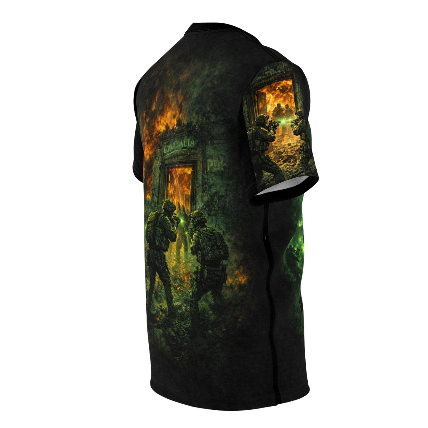 Operation Just Cause Veterans Tribute Tee — "Fire From Above" Ground Attack Commandancia