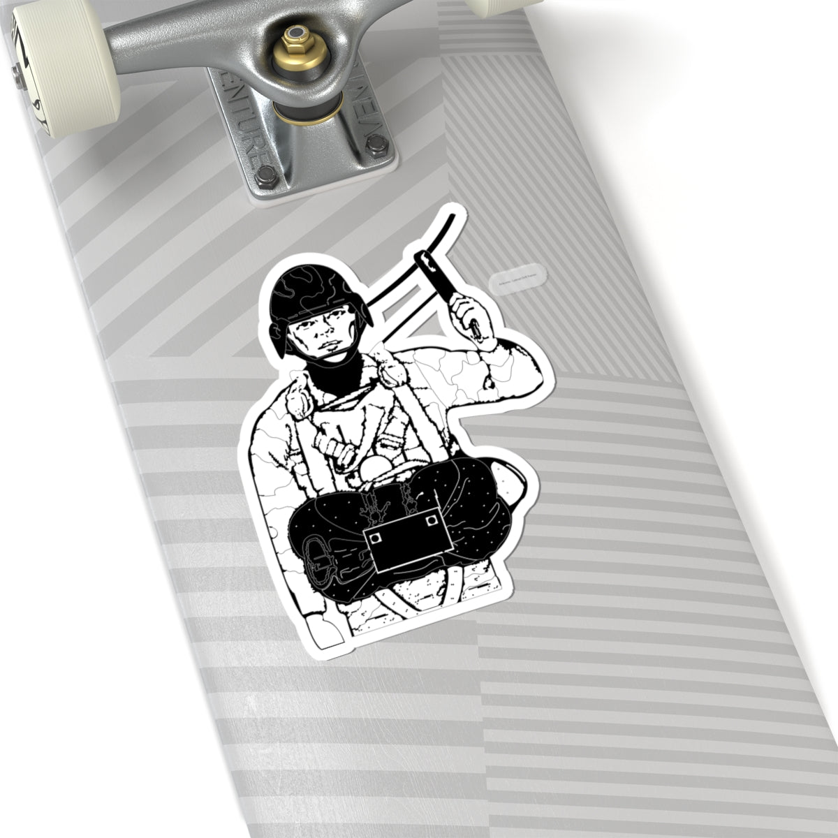 Kiss-Cut Stickers - Jumper - BW X 300