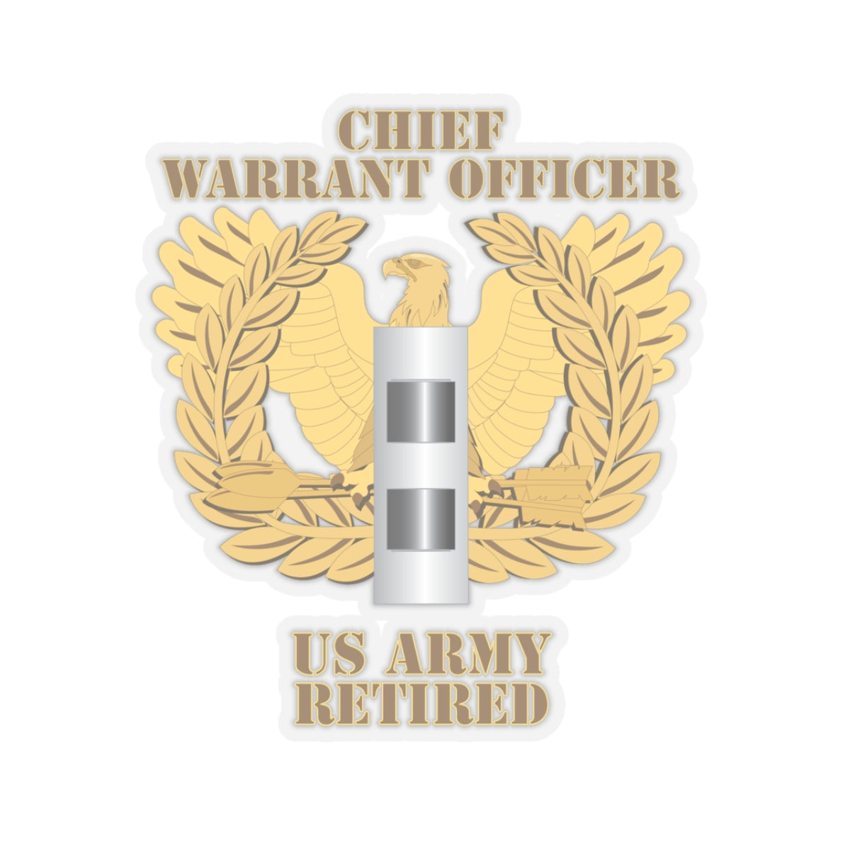 Kiss-Cut Stickers - Emblem - Warrant Officer - CW2