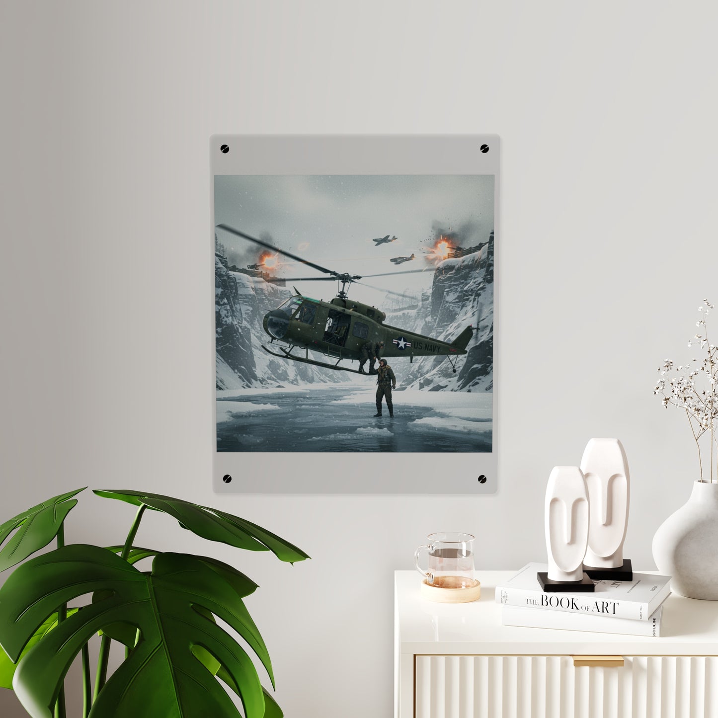 Acrylic Wall Art Panel - Rescue Mission from Majon-ni and Samdong-ni attack - Korean War