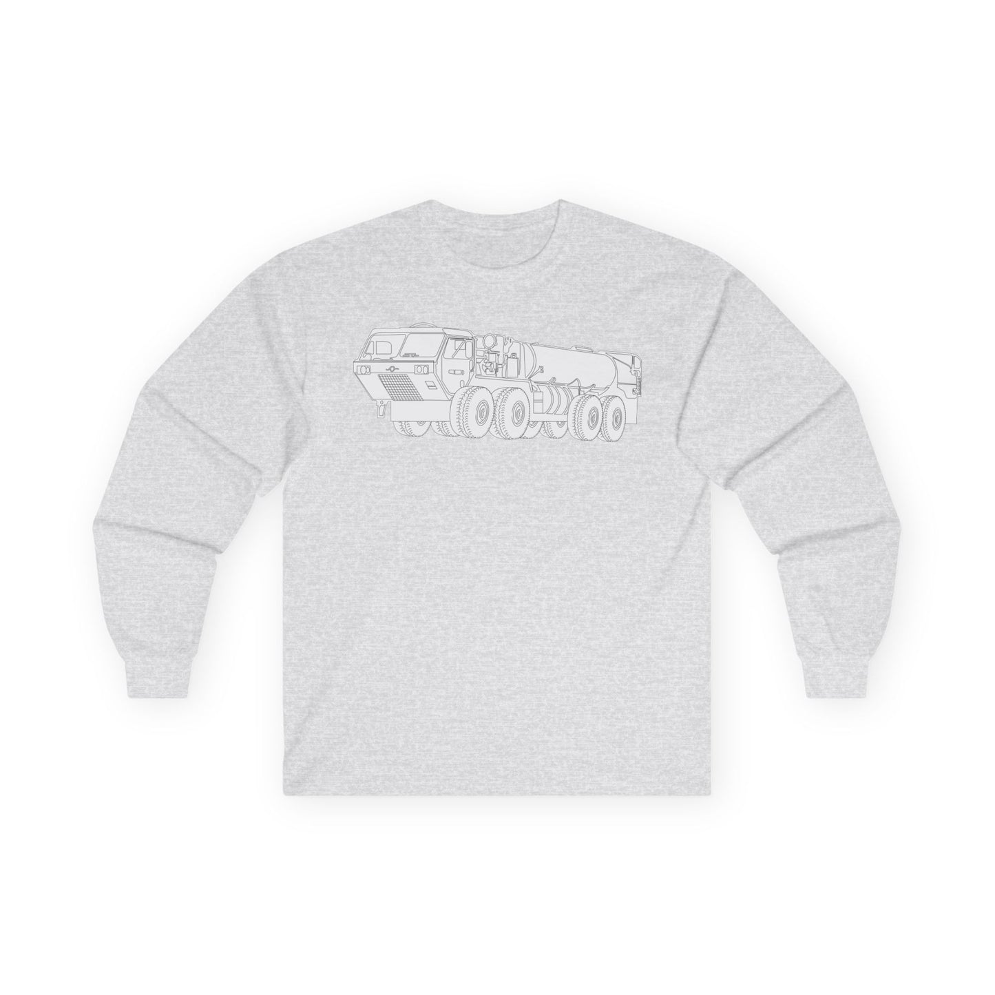 Unisex Ultra Cotton Long Sleeve Tee - Vehicle - Fuel Truck - Front Left Oblique X 300