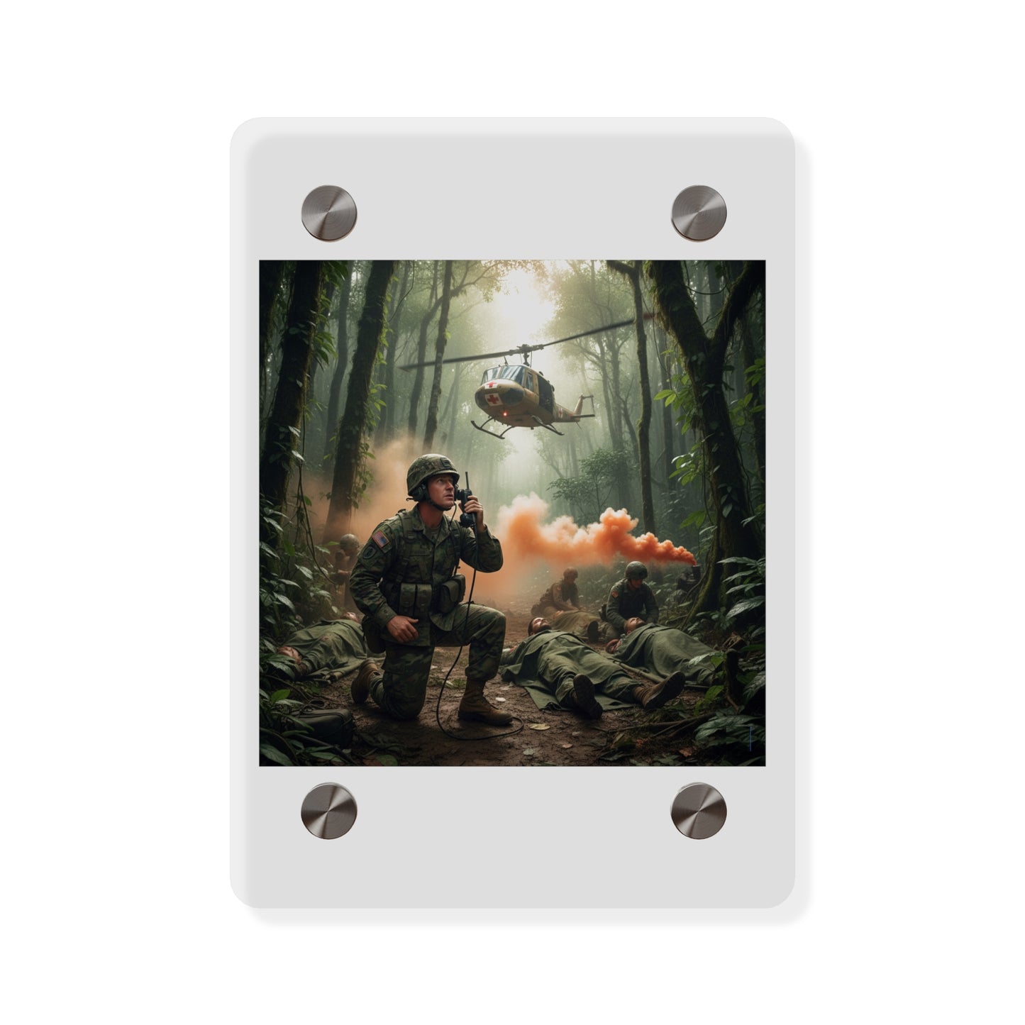 Acrylic Wall Art Panel - Medevac Request - Vietnam