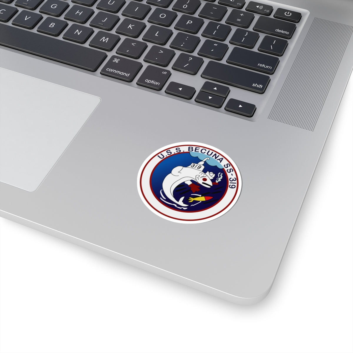 Kiss-Cut Stickers - Navy - USS Becuna (SS-319) wo Txt
