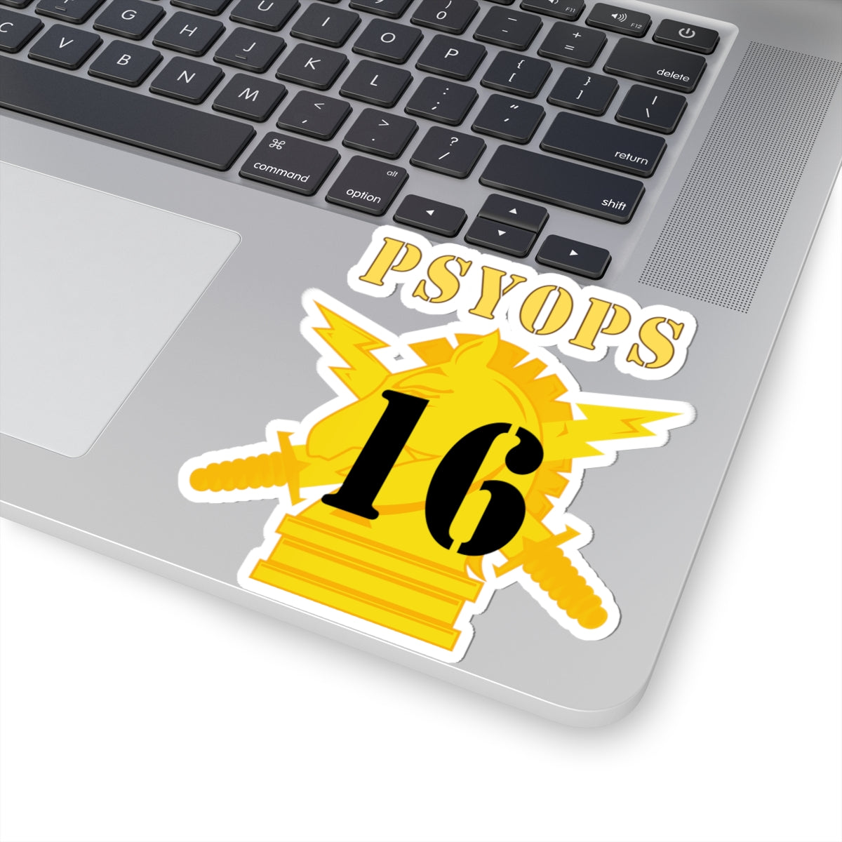 Kiss-Cut Stickers - PSYOPS w Branch Insignia - 16th Battalion Numeral