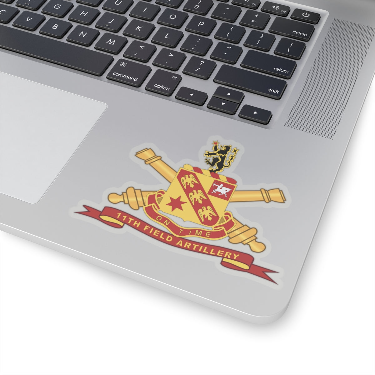 Kiss-Cut Stickers - 11th Field Artillery w Br - Ribbon