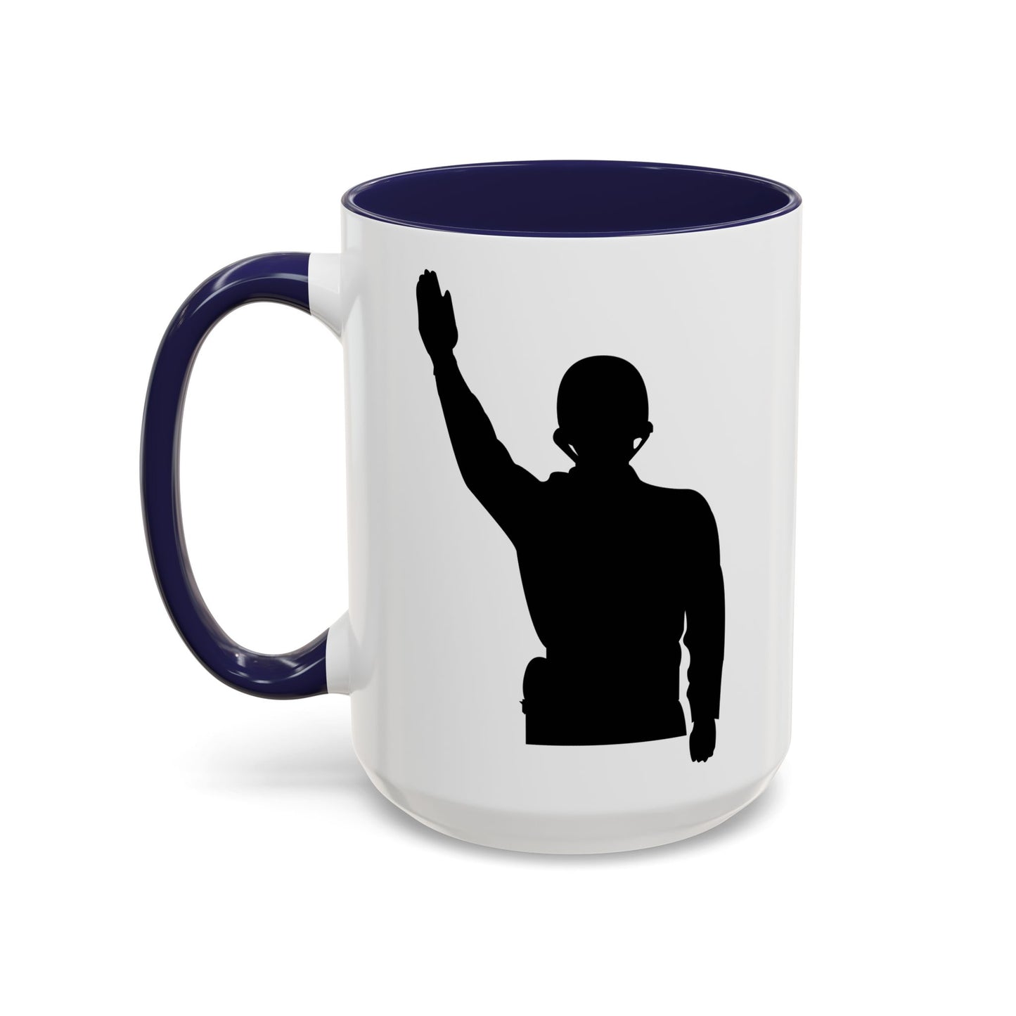 Accent Coffee Mug (11oz & 15oz) - Army - Soldier - Halt - Silhouette X 300
