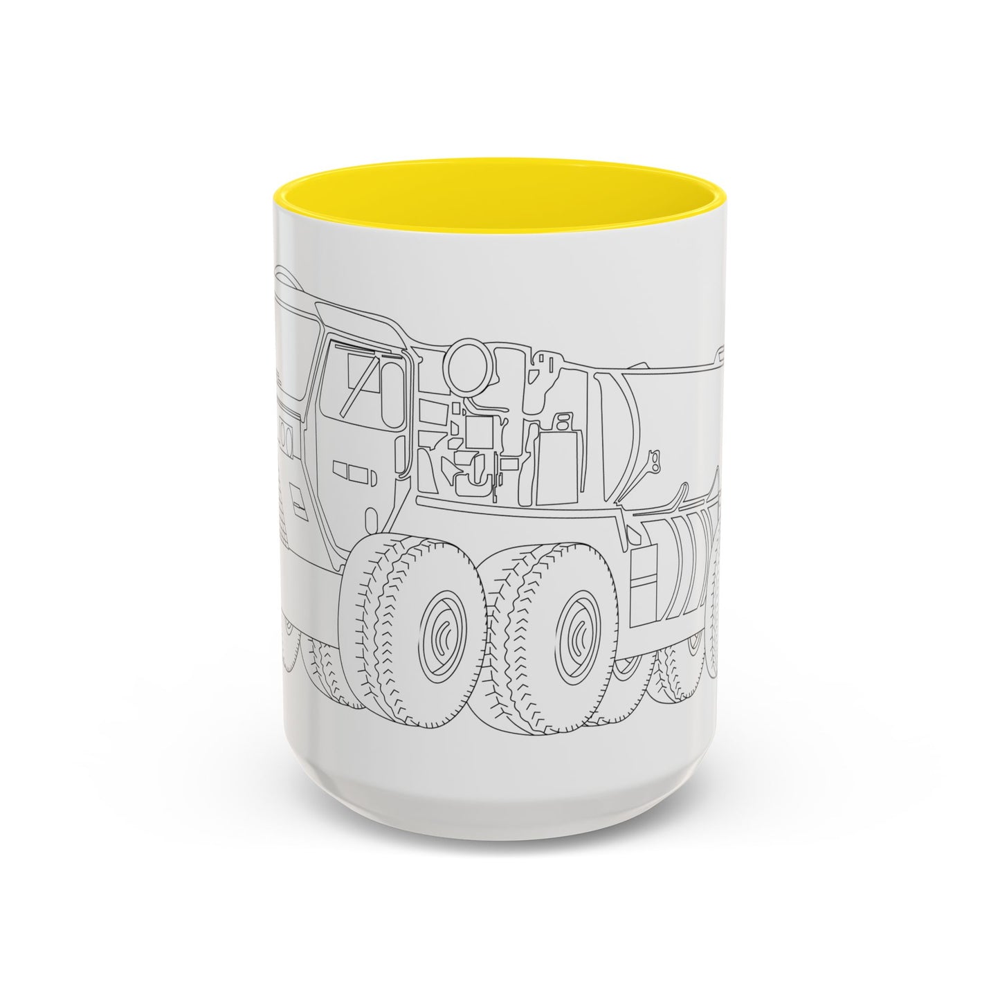 Accent Coffee Mug (11oz & 15oz) - Vehicle - Fuel Truck - Front Left Oblique X 300
