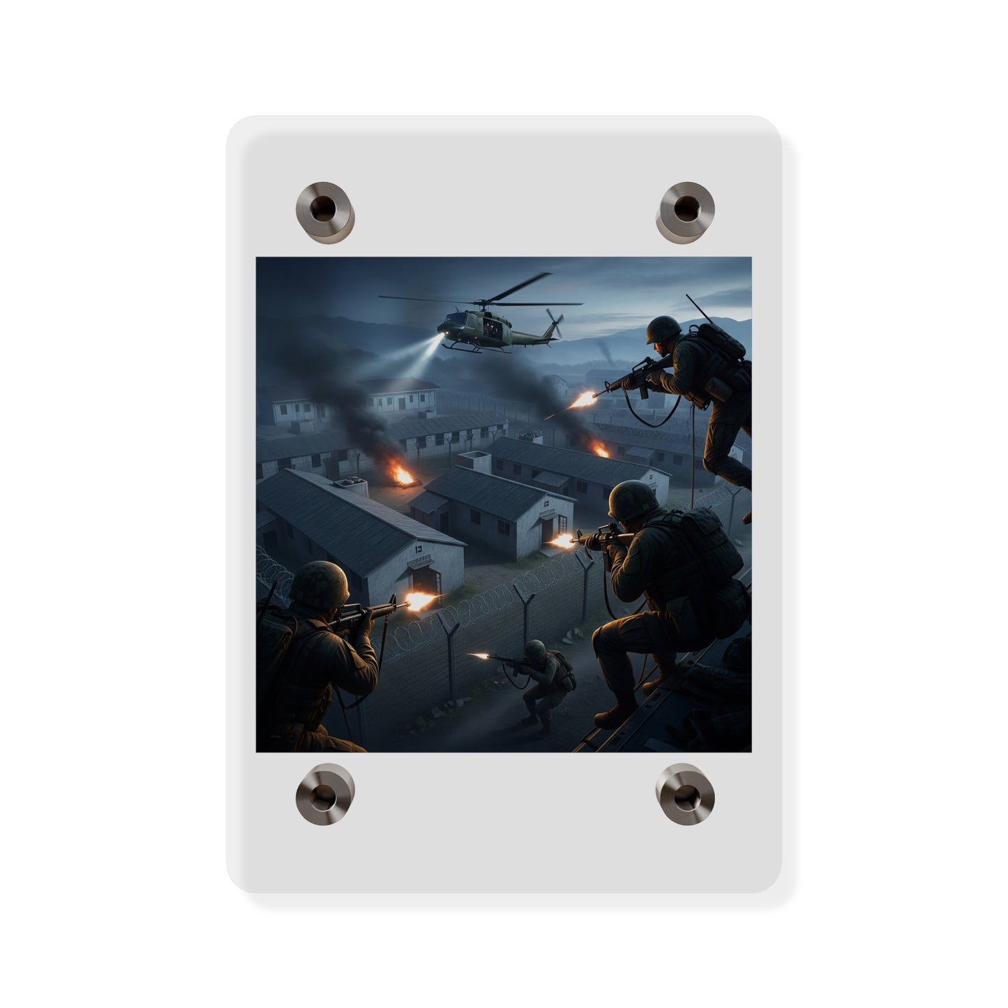 Acrylic Wall Art Panel - Son Tay Rescue during the Vietnam War