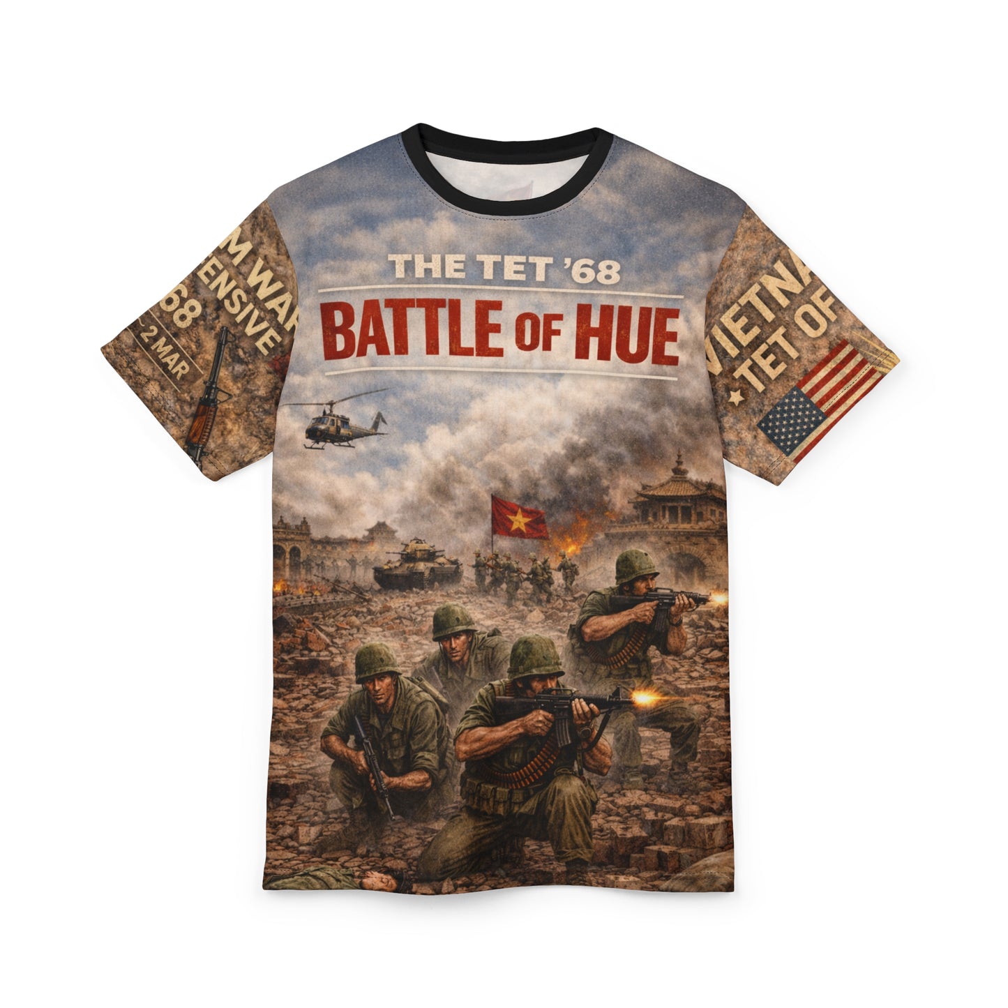 Tet '68 Battle of Huế City All-Over Print Tee