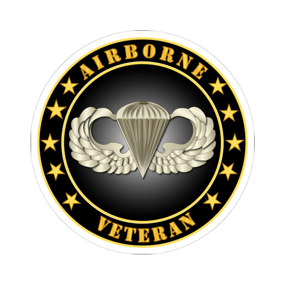 Kiss-Cut Stickers - Airborne Veteran