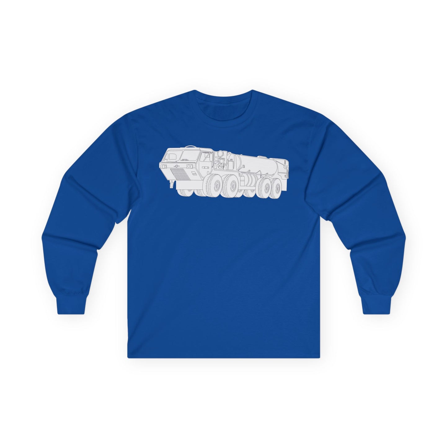 Unisex Ultra Cotton Long Sleeve Tee - Vehicle - Fuel Truck - Front Left Oblique X 300