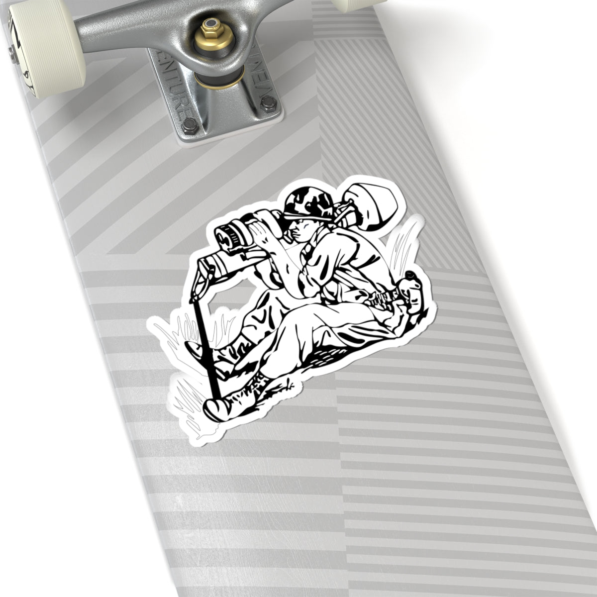 Kiss-Cut Stickers - Anti Armor M47 Dragon - BW X 300