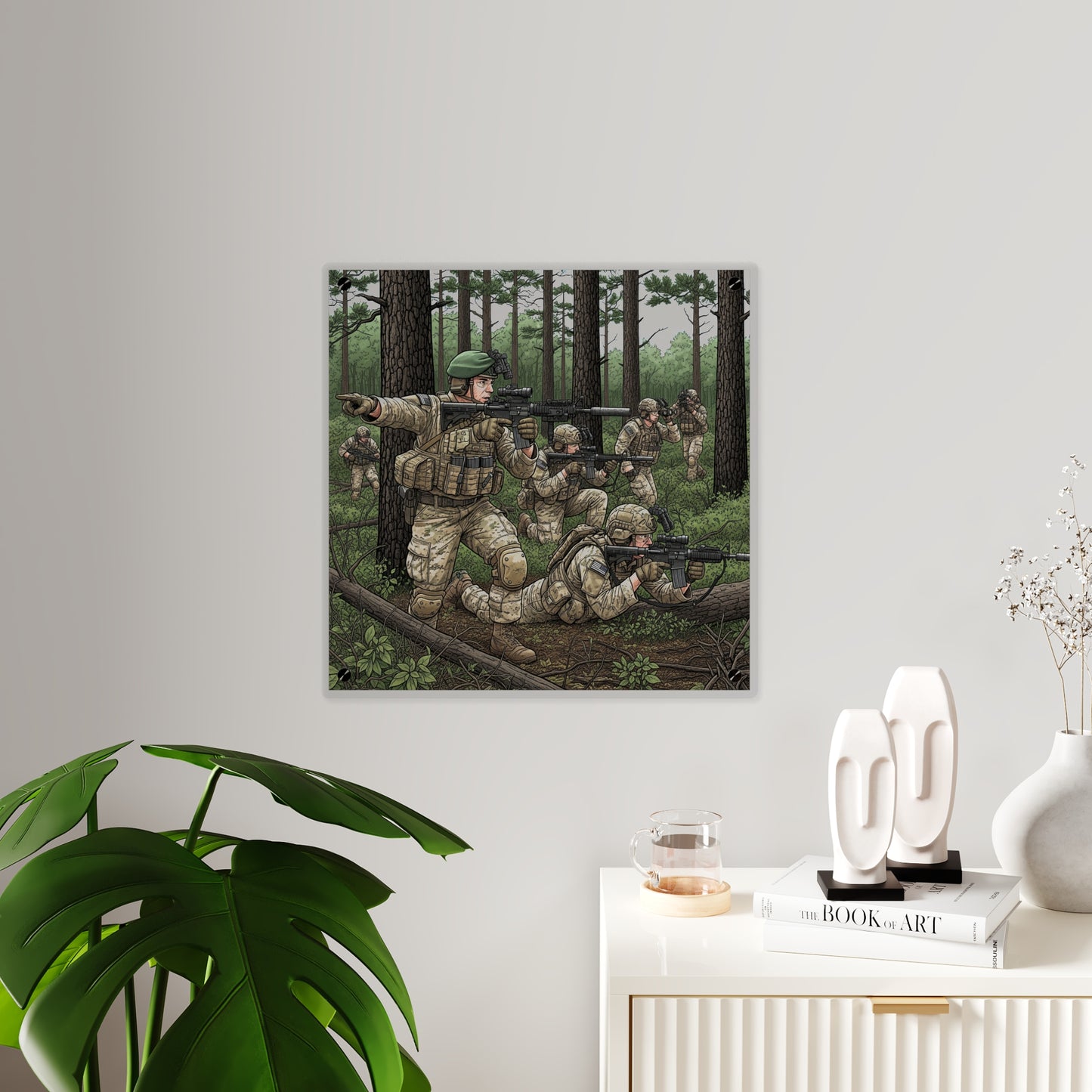 Acrylic Wall Art Panel - Special Forces training at McKall