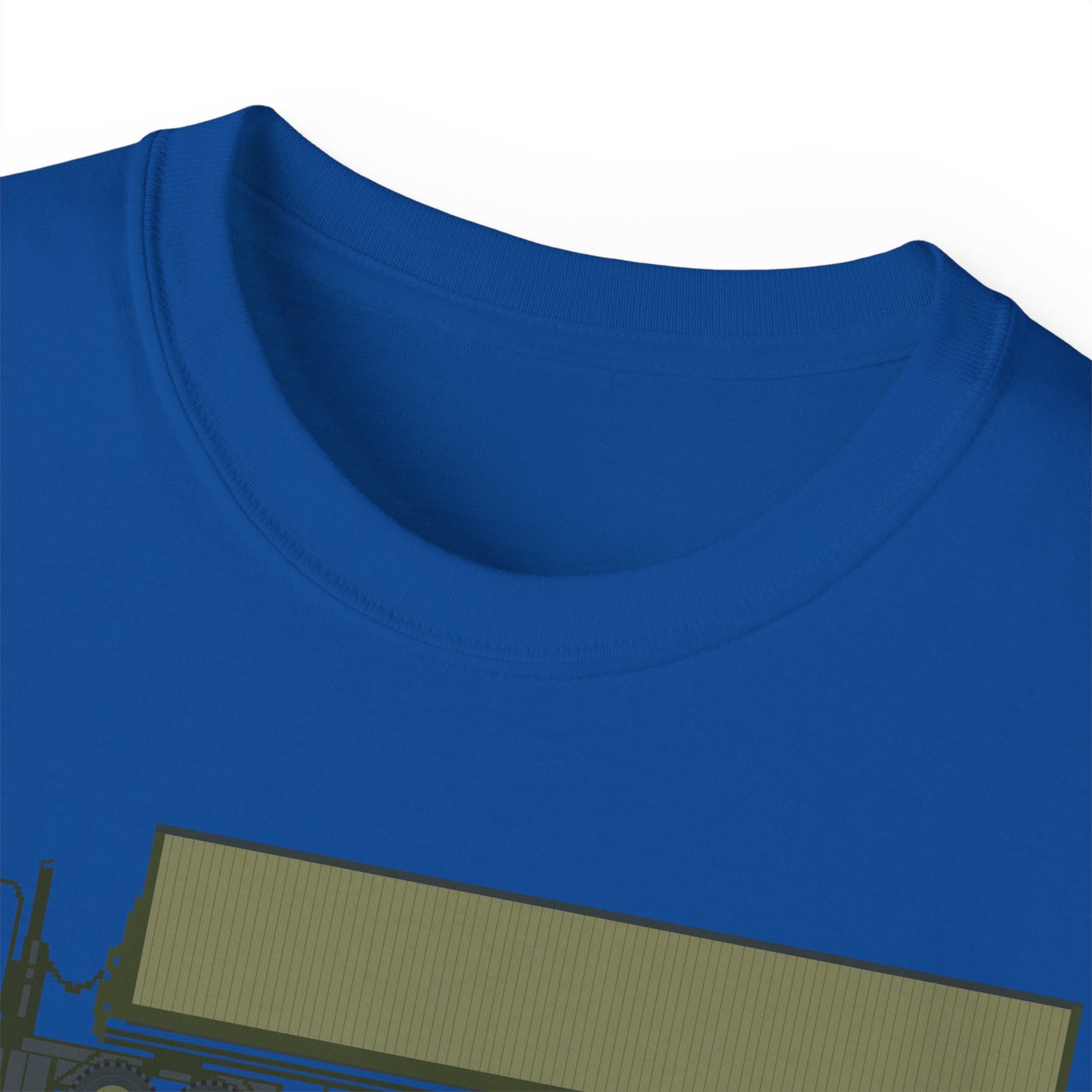 Unisex Ultra Cotton Tee - Vehicle - M915 Tractor with M872 - 40 Ft Container - Side X 300