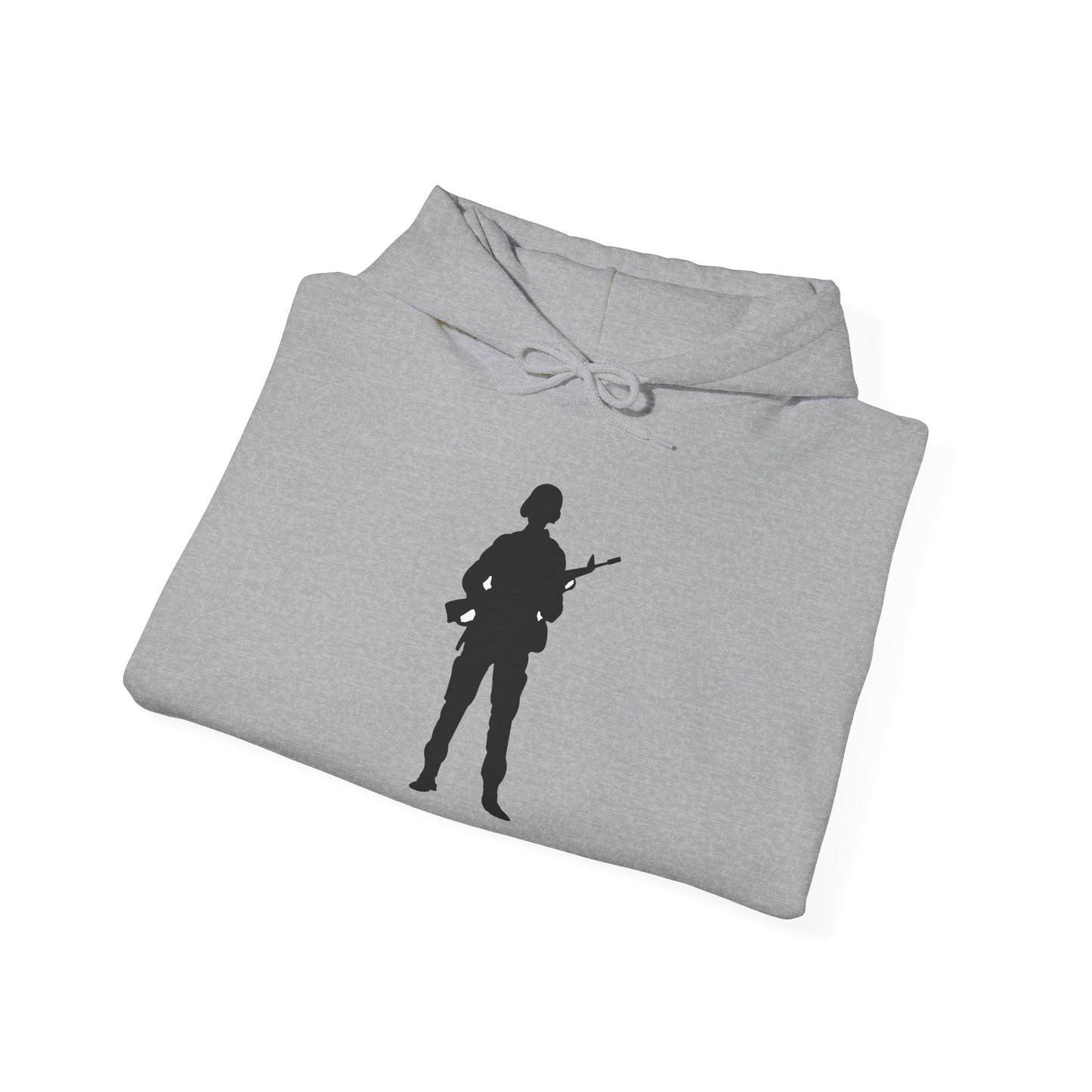 Unisex Heavy Blend Hooded Sweatshirt -Army - Soldier - Silhouette X 300