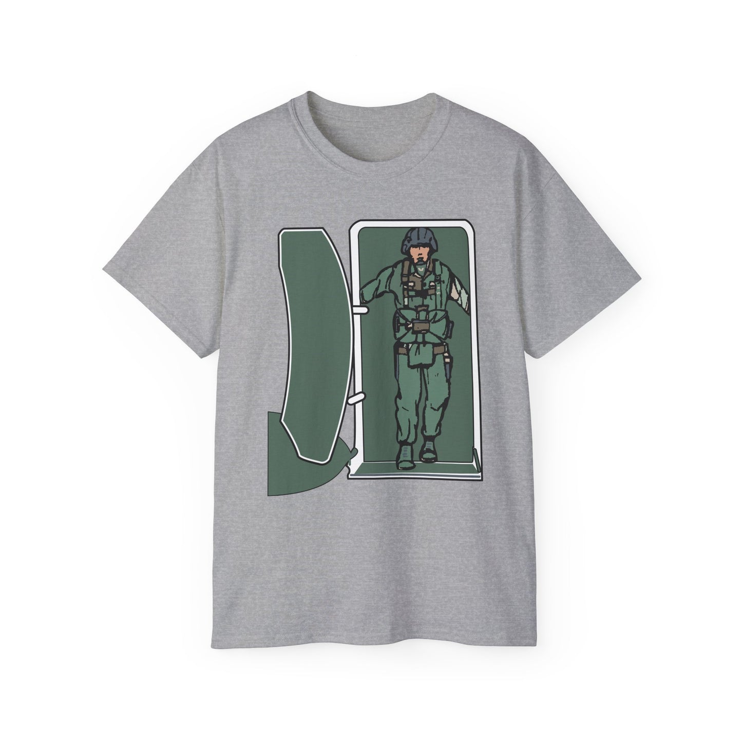 Unisex Ultra Cotton Tee - Airborne - JM Door Check X 300