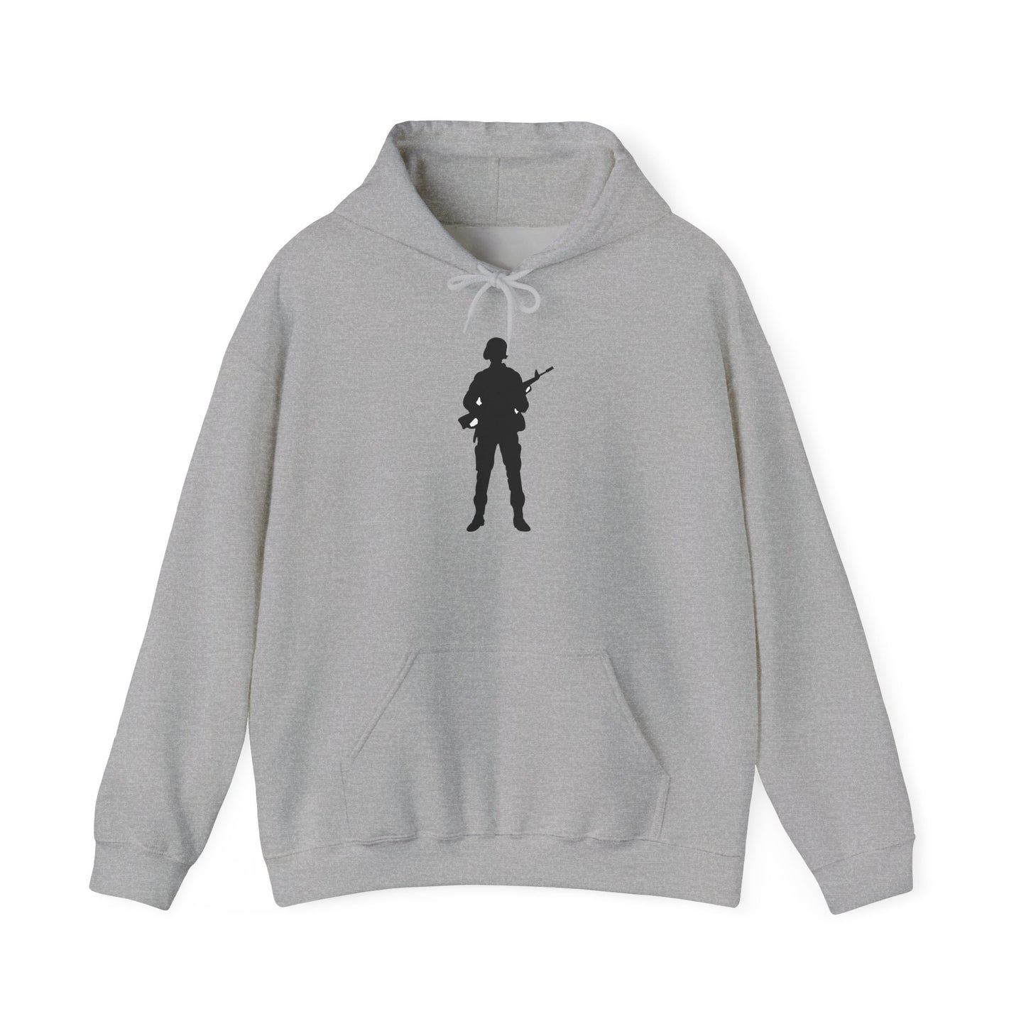 Unisex Heavy Blend Hooded Sweatshirt -Army - Soldier - Silhouette X 300