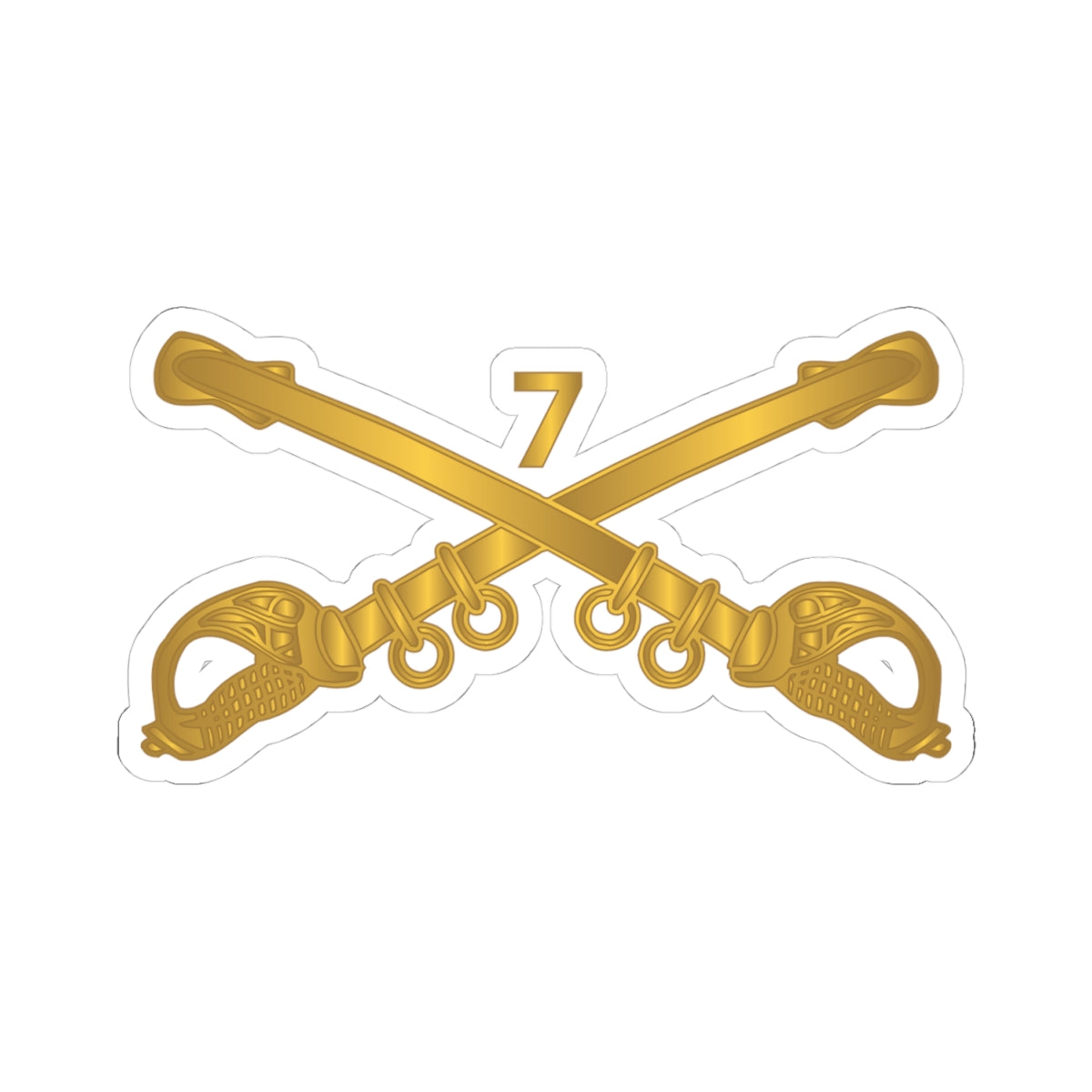 Kiss-Cut Stickers - Army - 7th Cavalry Branch