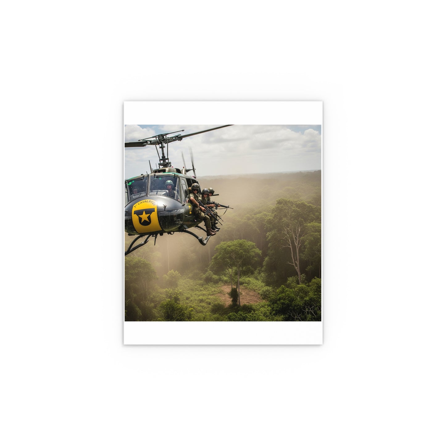 Indoor and Outdoor Silk Posters - 1st Cavalry Division - Air Assault - Vietnam