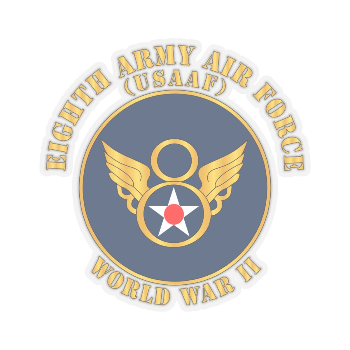 Kiss-Cut Stickers - AAC - 8th Air Force - WWII - USAAF x 300