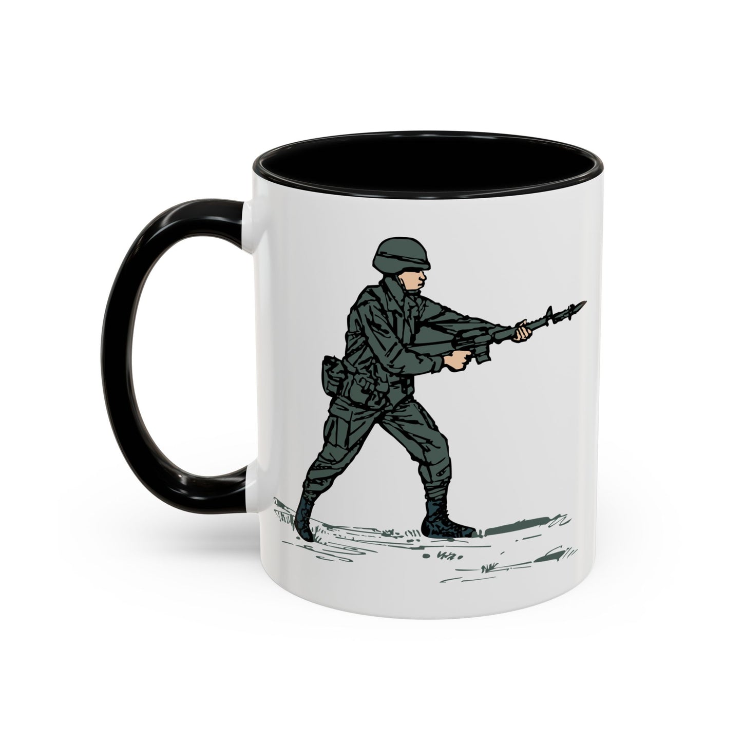 Accent Coffee Mug (11oz & 15oz) - Bayonet Training-Modified Thrust X 300