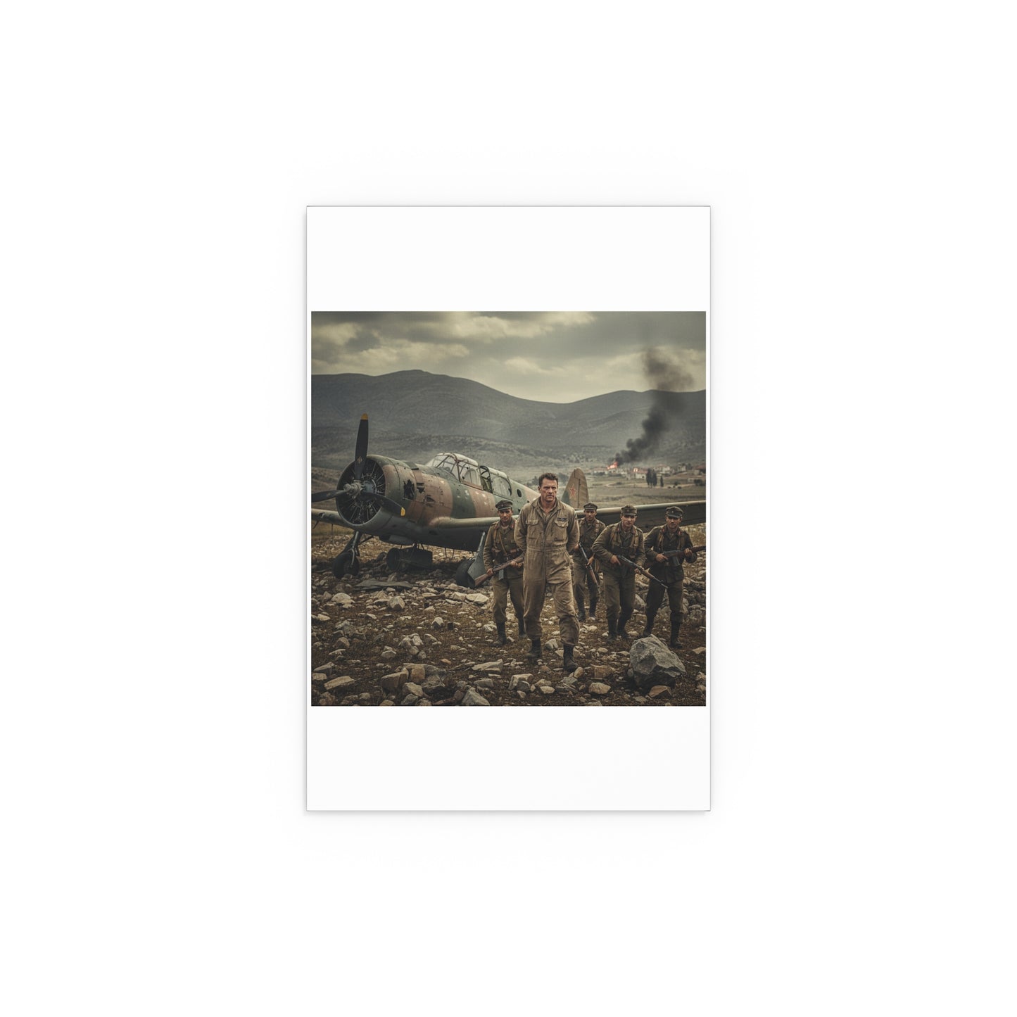 Indoor and Outdoor Silk Posters - U.S. Air Force officer - Captured, KIA, Communist Guerrillas - AT-6 Shotdown - Cold War