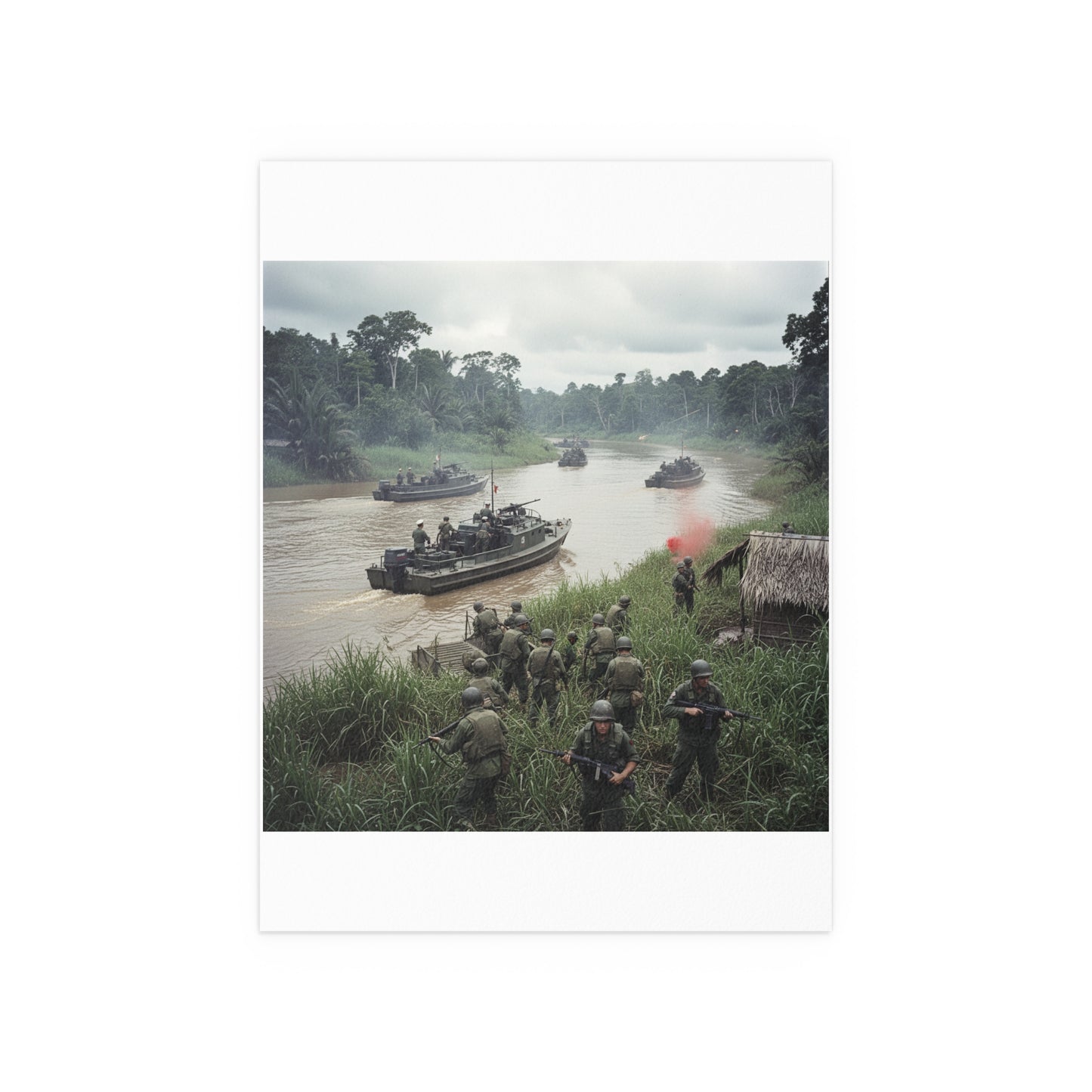 Indoor and Outdoor Silk Posters - MRF - 9th Infantry in the Mekong - Vietnam