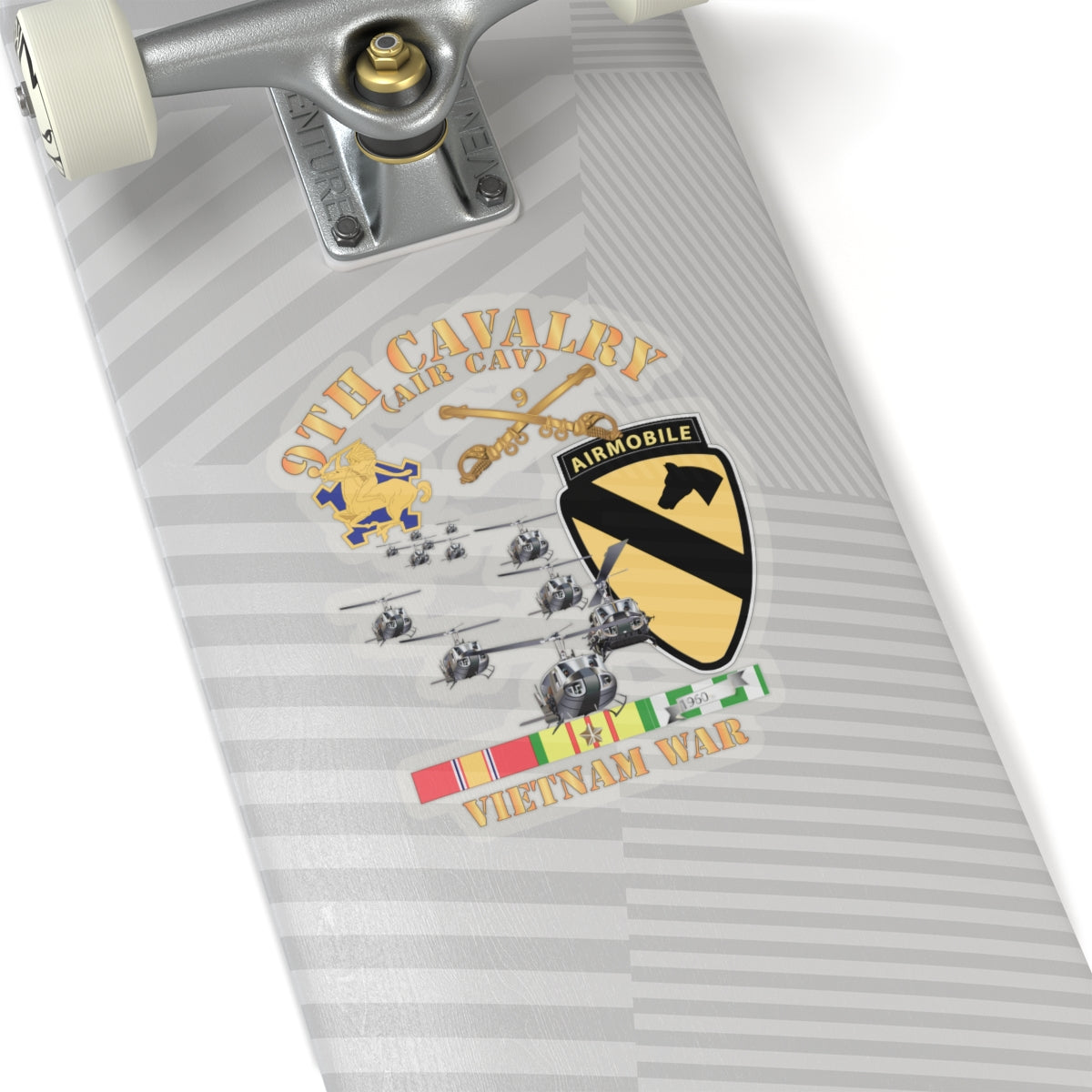 Kiss-Cut Stickers - 9th Cavalry (Air Cav) - 1st Cav Division w SVC