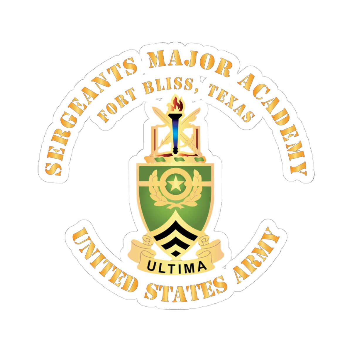 Kiss-Cut Stickers - Sergeants Major Academy - DUI