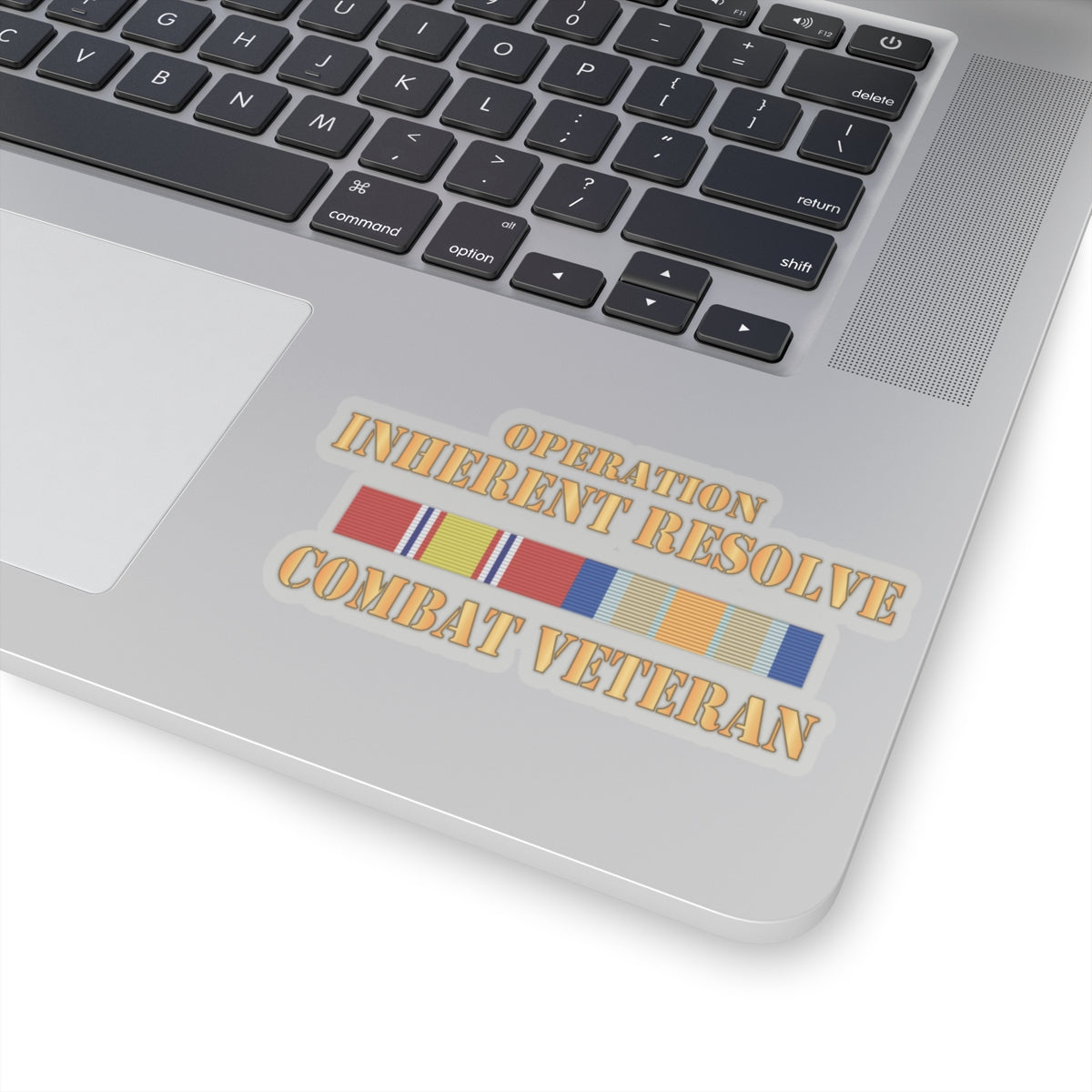 Kiss-Cut Stickers - Opn Inherent Resolve (OIR) SVC Bar - Combat Veteran X 300