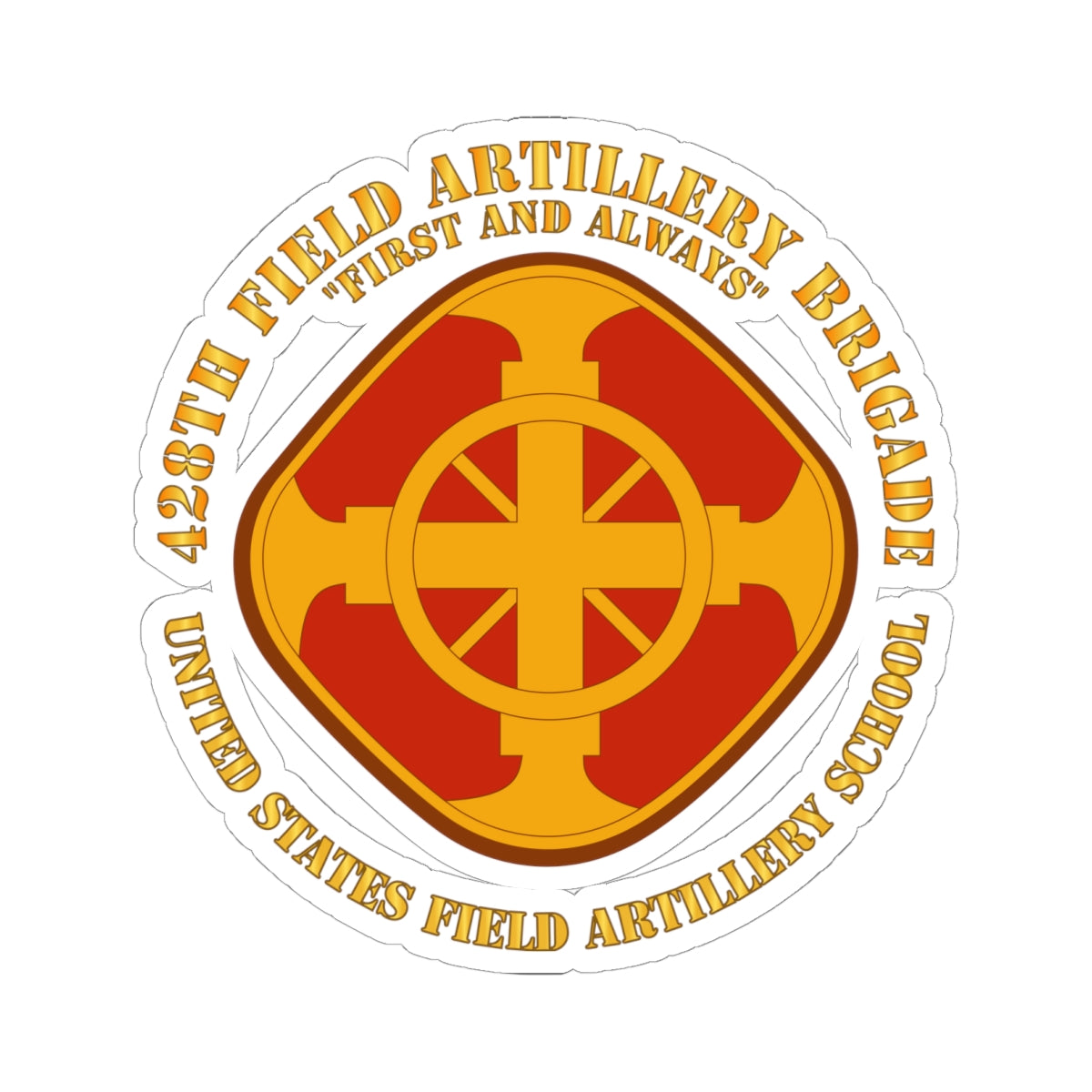 Kiss-Cut Stickers - 428th Field Artillery Bde - US FA School