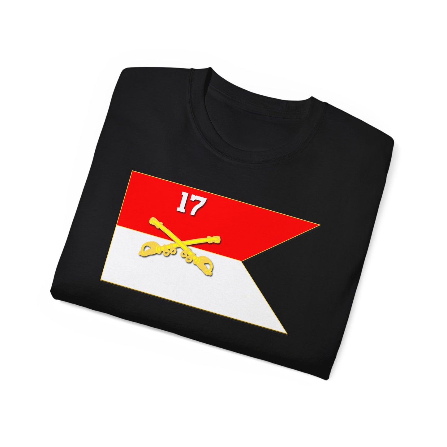 Unisex Ultra Cotton Tee - 17th Cavalry Guidon