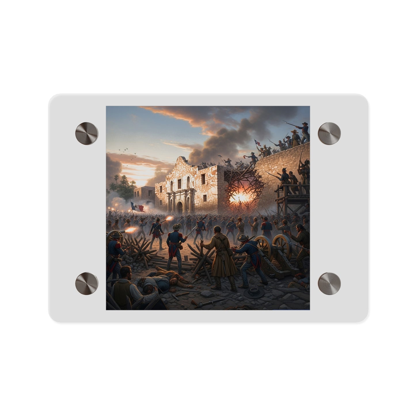 Acrylic Wall Art Panel - Battle of the Alamo