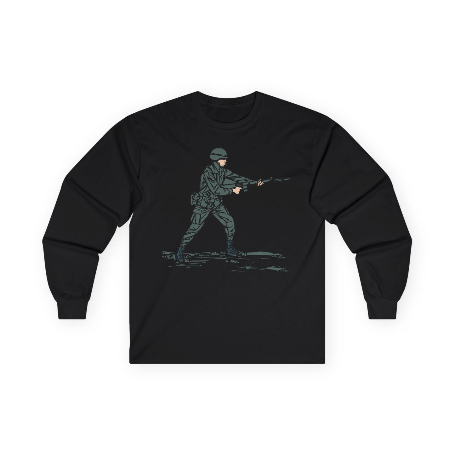 Unisex Ultra Cotton Long Sleeve Tee - Bayonet Training-Modified Thrust X 300