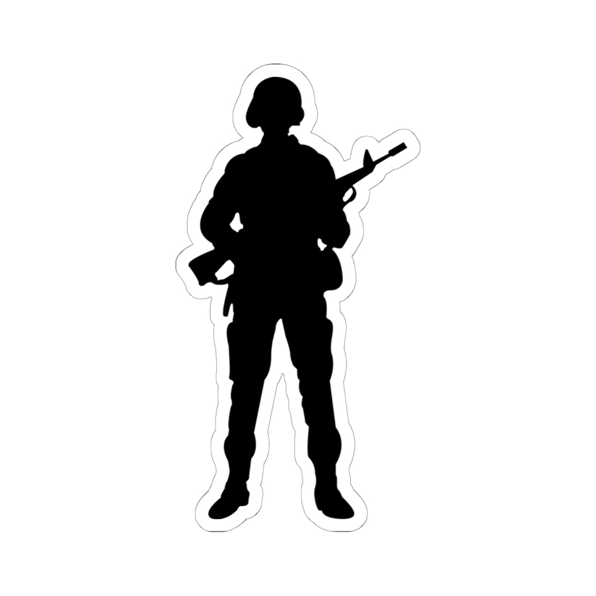 Kiss-Cut Stickers - Army - Soldier - Silhouette X 300