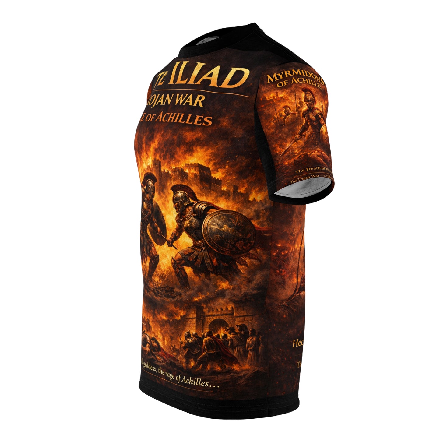 The ILiad - "RAGE OF ACHILLES" Tribute Tee — Trajan War - 1194–1184 BC
