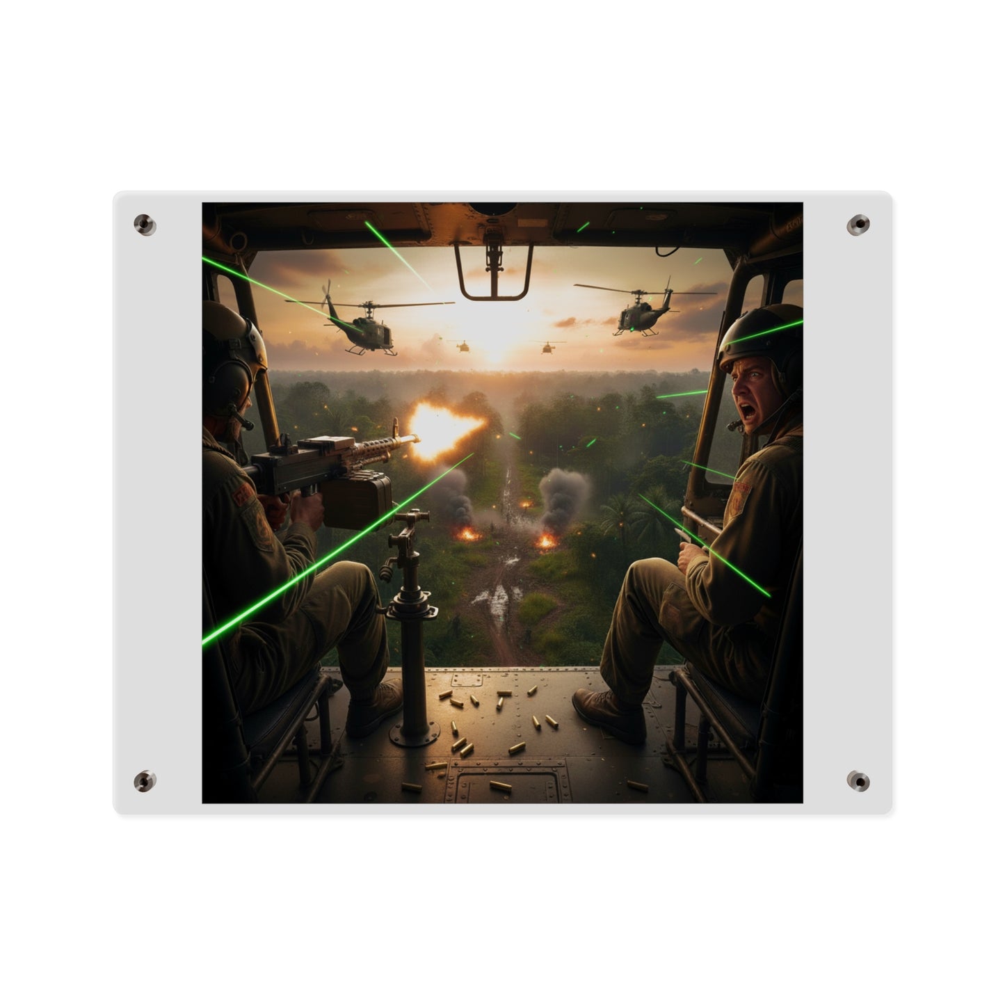 Acrylic Wall Art Panel - VIetnam Hot LZ from Side Door