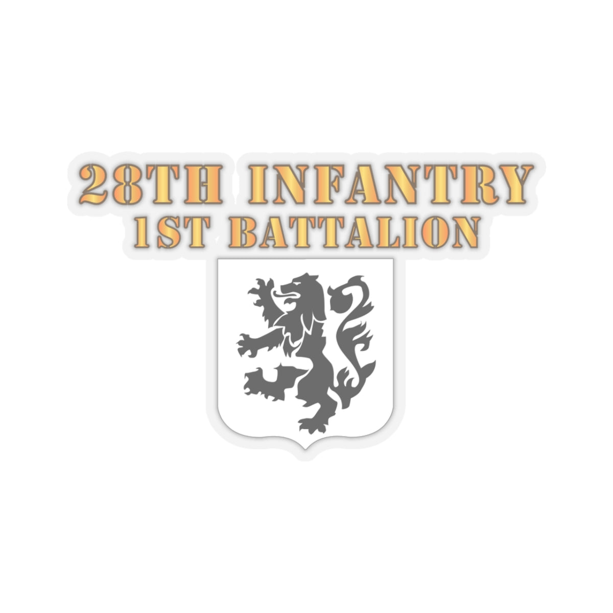 Kiss-Cut Stickers - 1st Battalion 28th Infantry