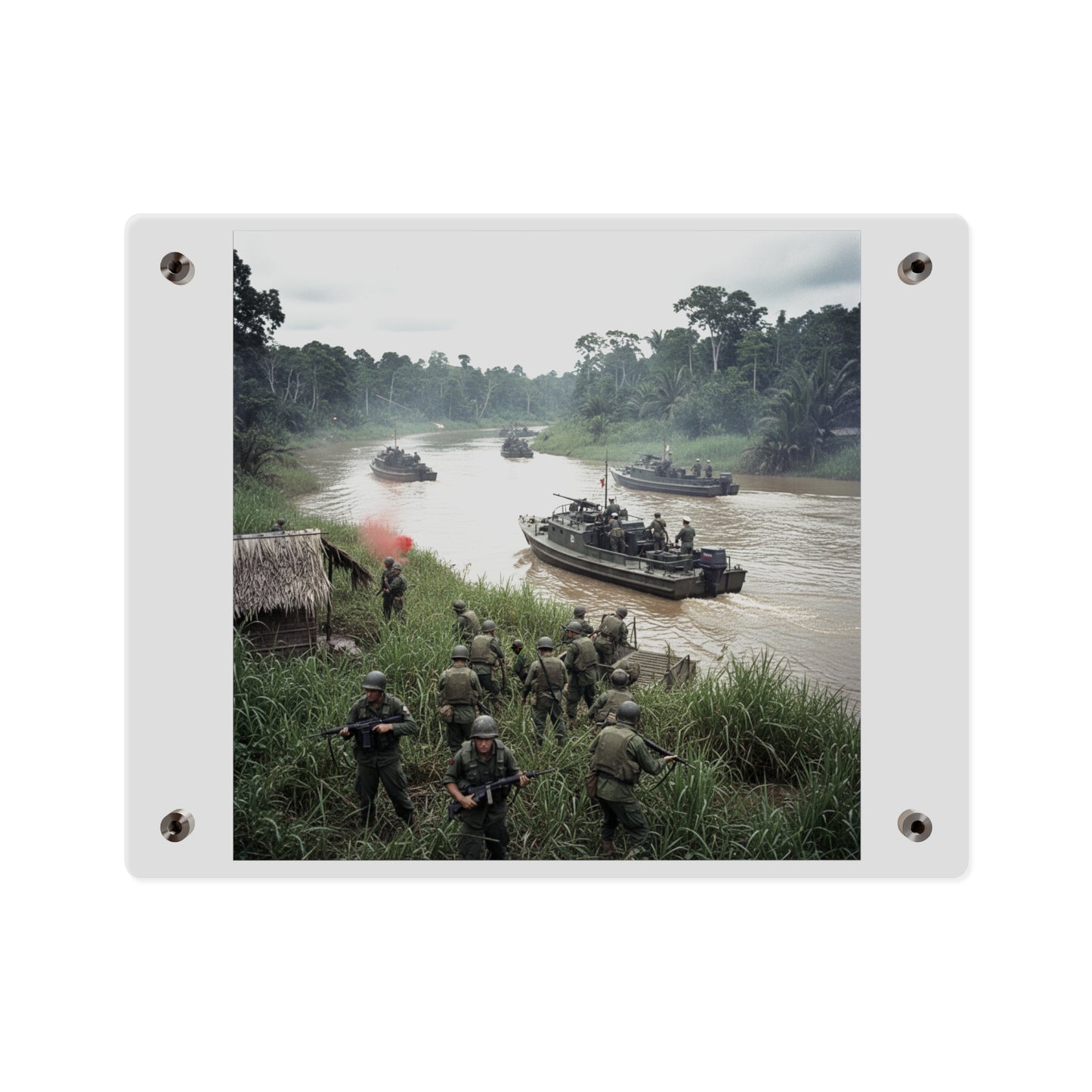Acrylic Wall Art Panel - MRF - 9th Infantry in the Mekong - Vietnam