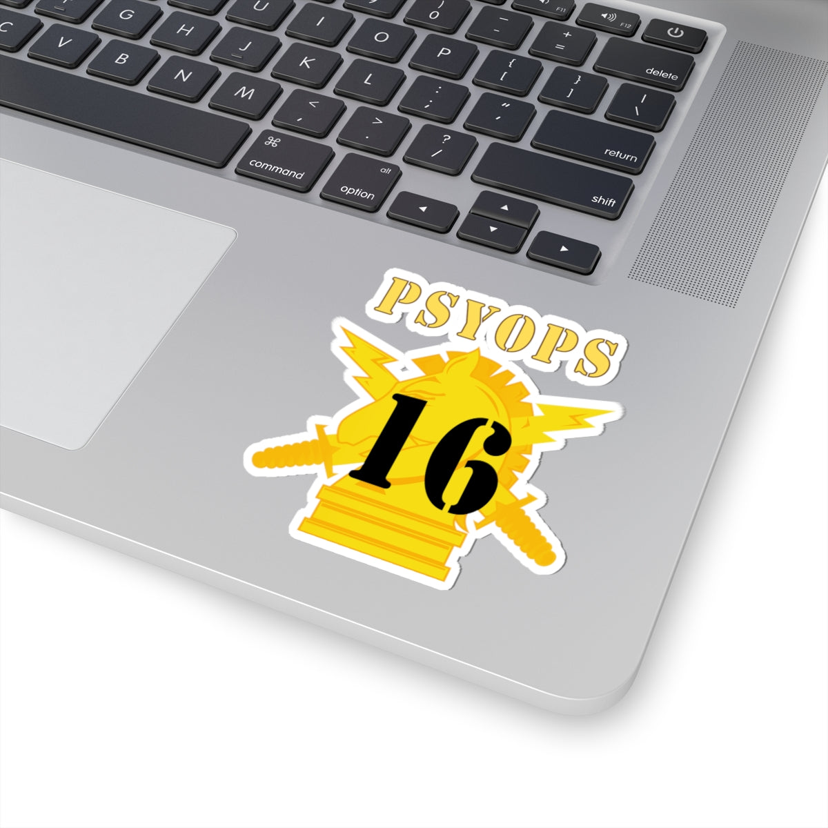Kiss-Cut Stickers - PSYOPS w Branch Insignia - 16th Battalion Numeral