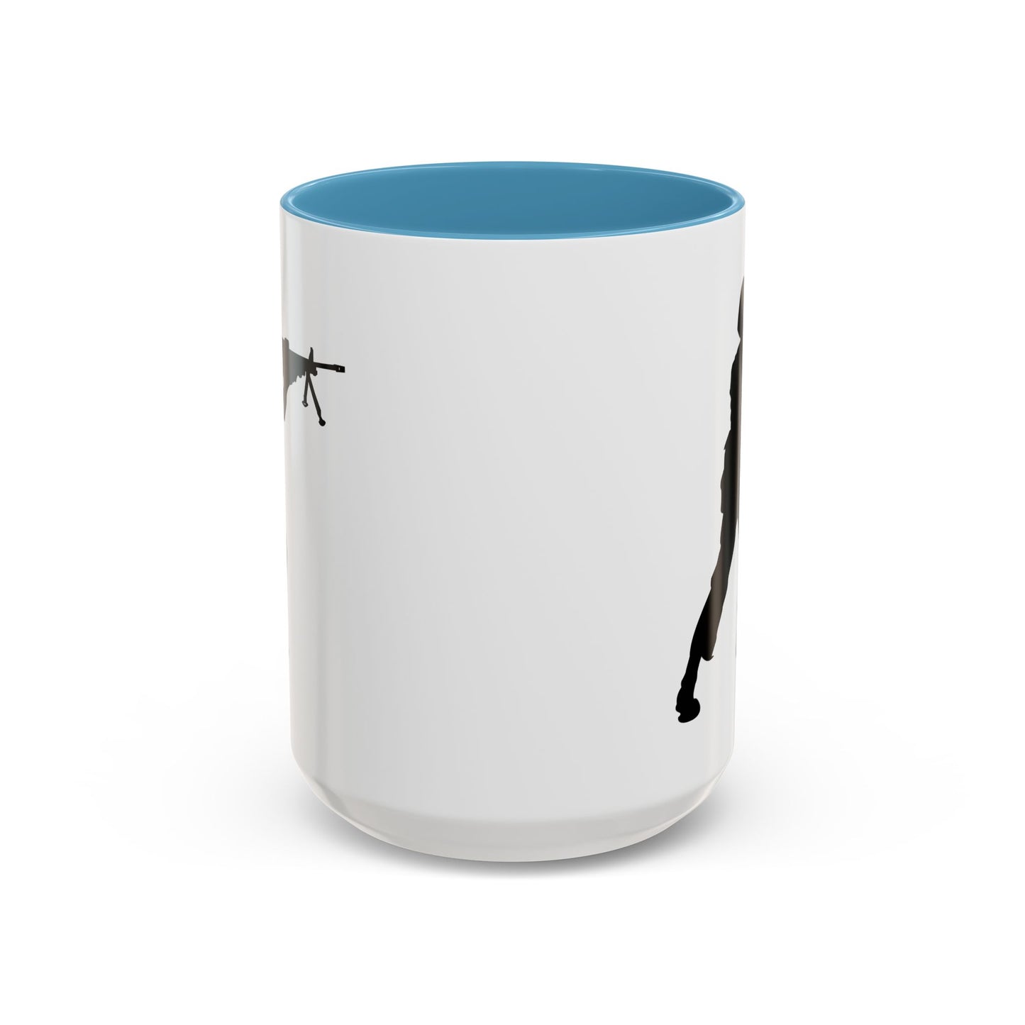 Accent Coffee Mug (11oz & 15oz) - Army - Soldier - MG Assault - Silhouette X 300