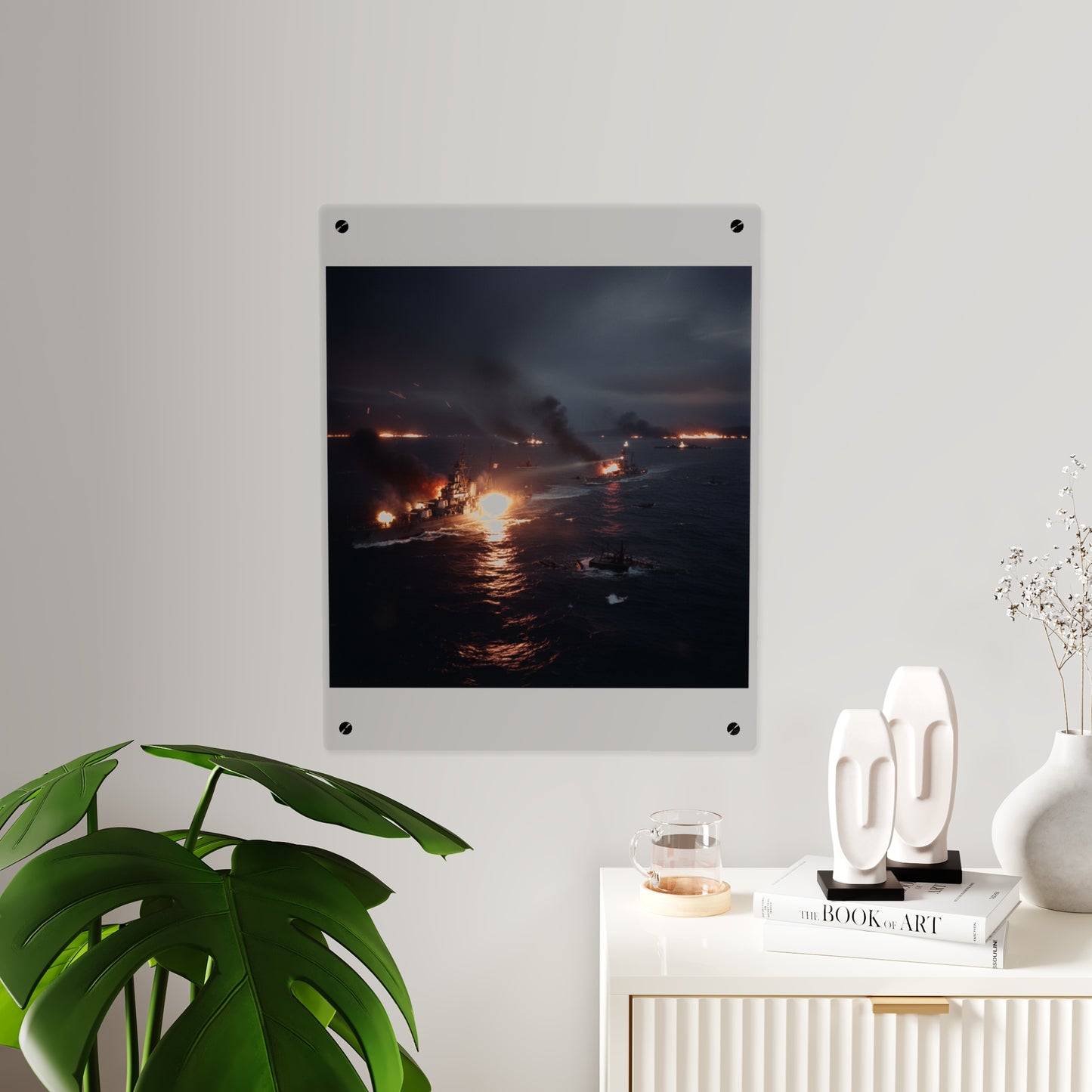 Acrylic Wall Art Panel - WWII Suda Straights Battle