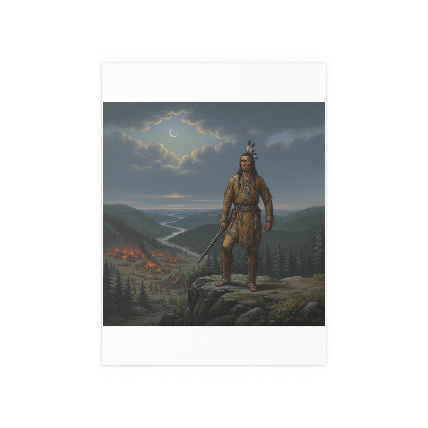 Indoor and Outdoor Silk Posters - The Last Mohican