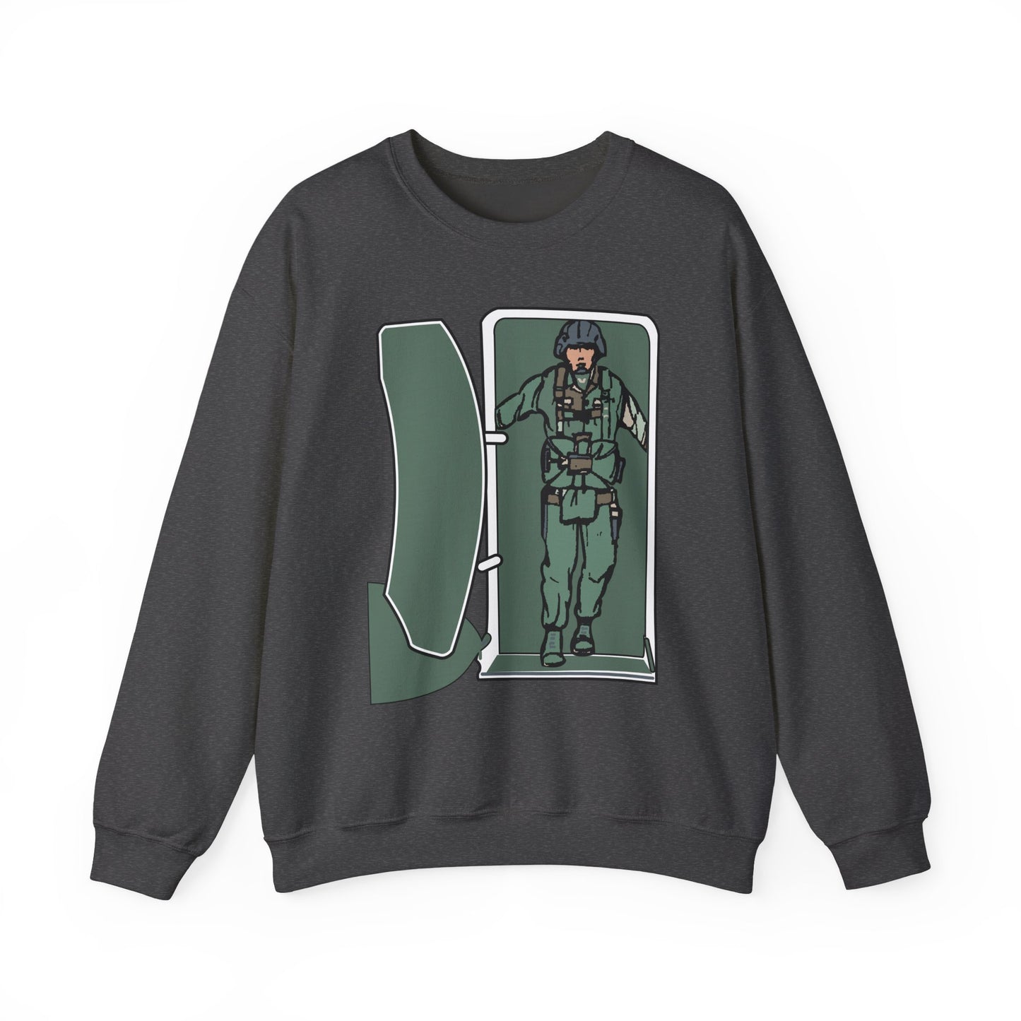 Crewneck Sweatshirt - Airborne - JM Door Check X 300