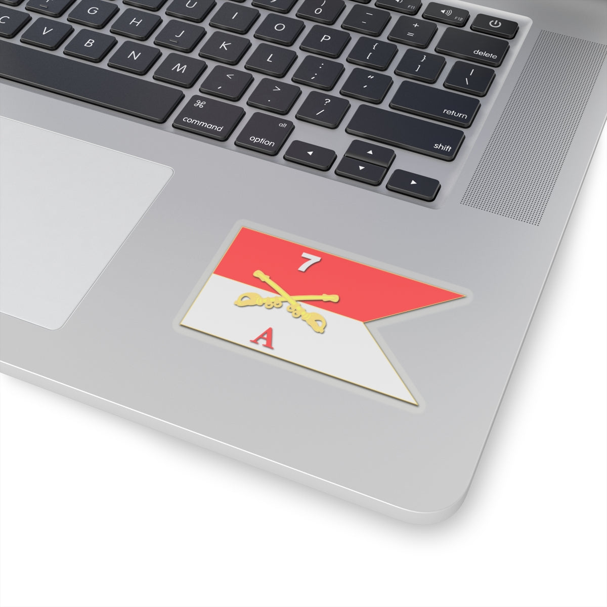 Kiss-Cut Stickers - A Co Guidon - 7th Cavalry
