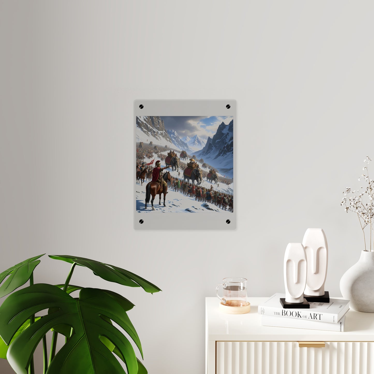 Acrylic Wall Art Panel - Hannibal Crossing the Alps to Atttack Rome