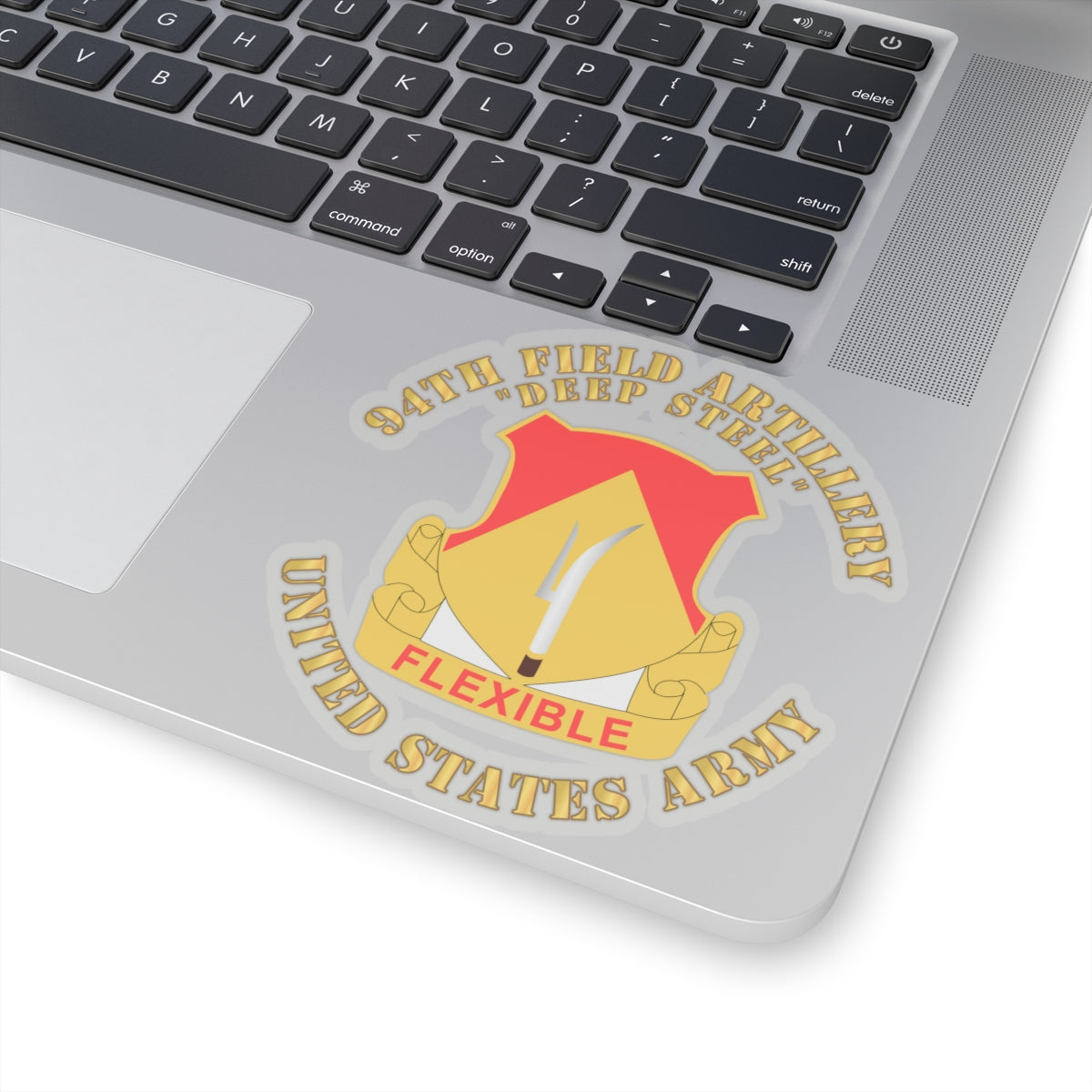 Kiss-Cut Stickers - 94th Field Artillery Regiment - Deep Steel