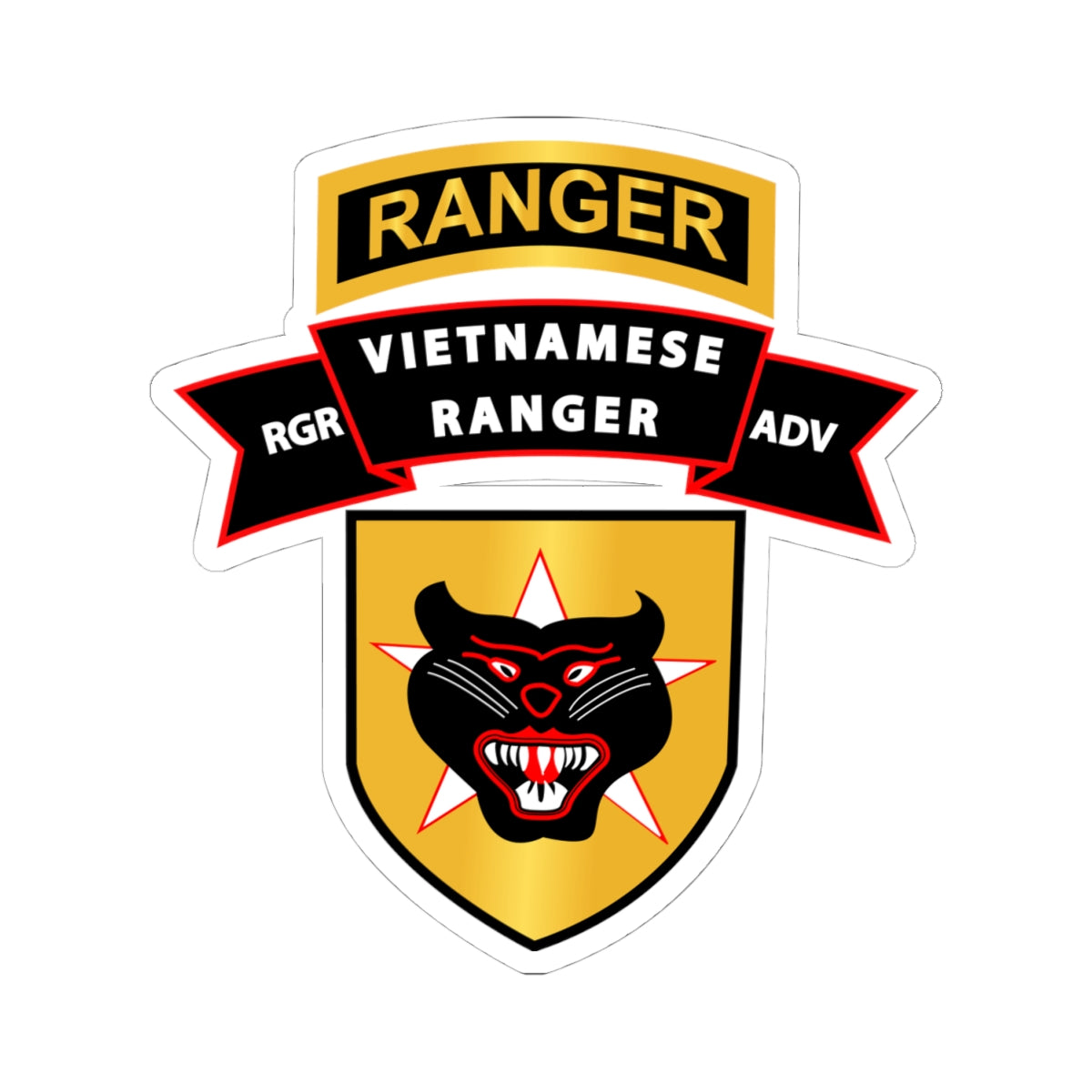 Kiss-Cut Stickers - SOF - SSI - Vietnamese Ranger Advisor X 300