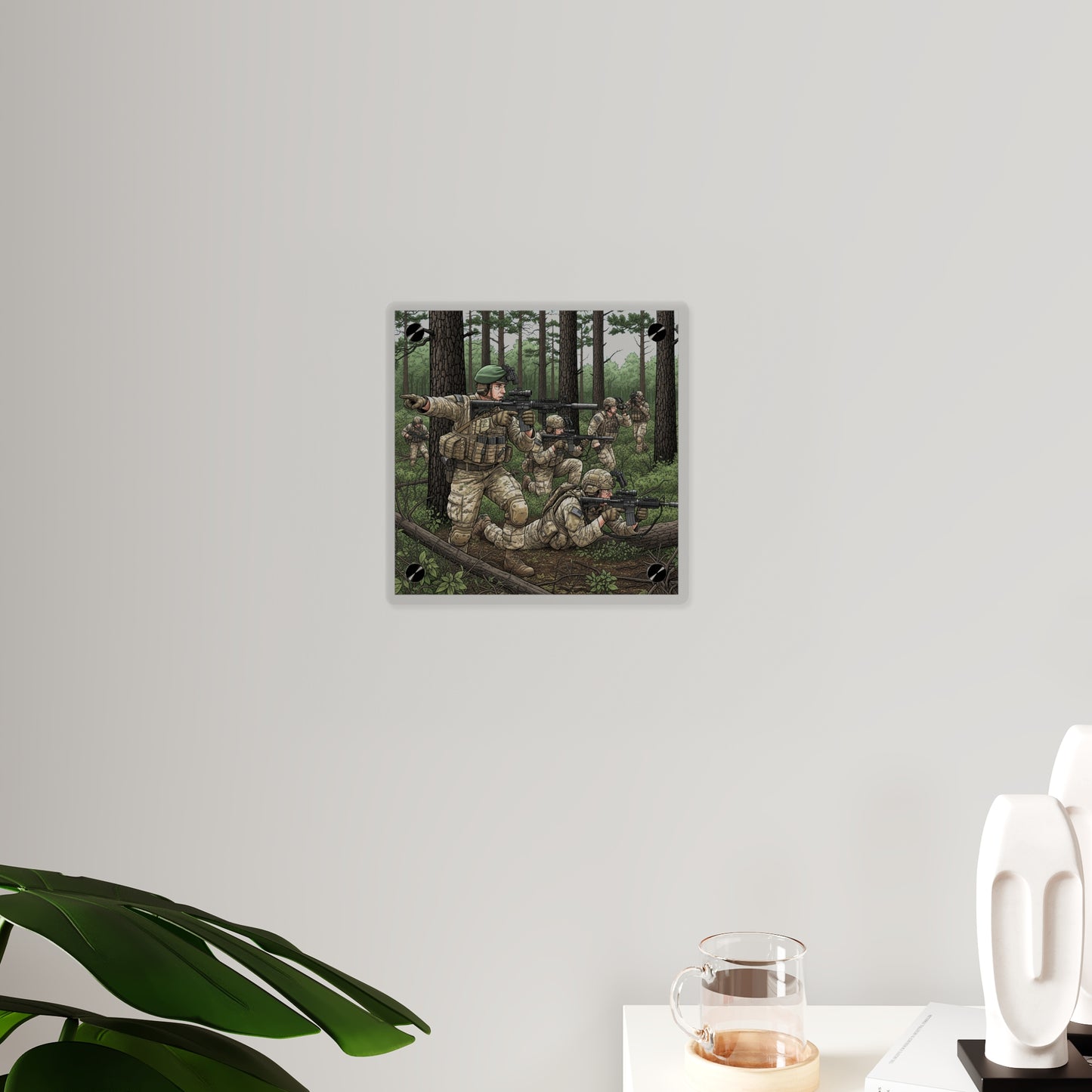 Acrylic Wall Art Panel - Special Forces training at McKall