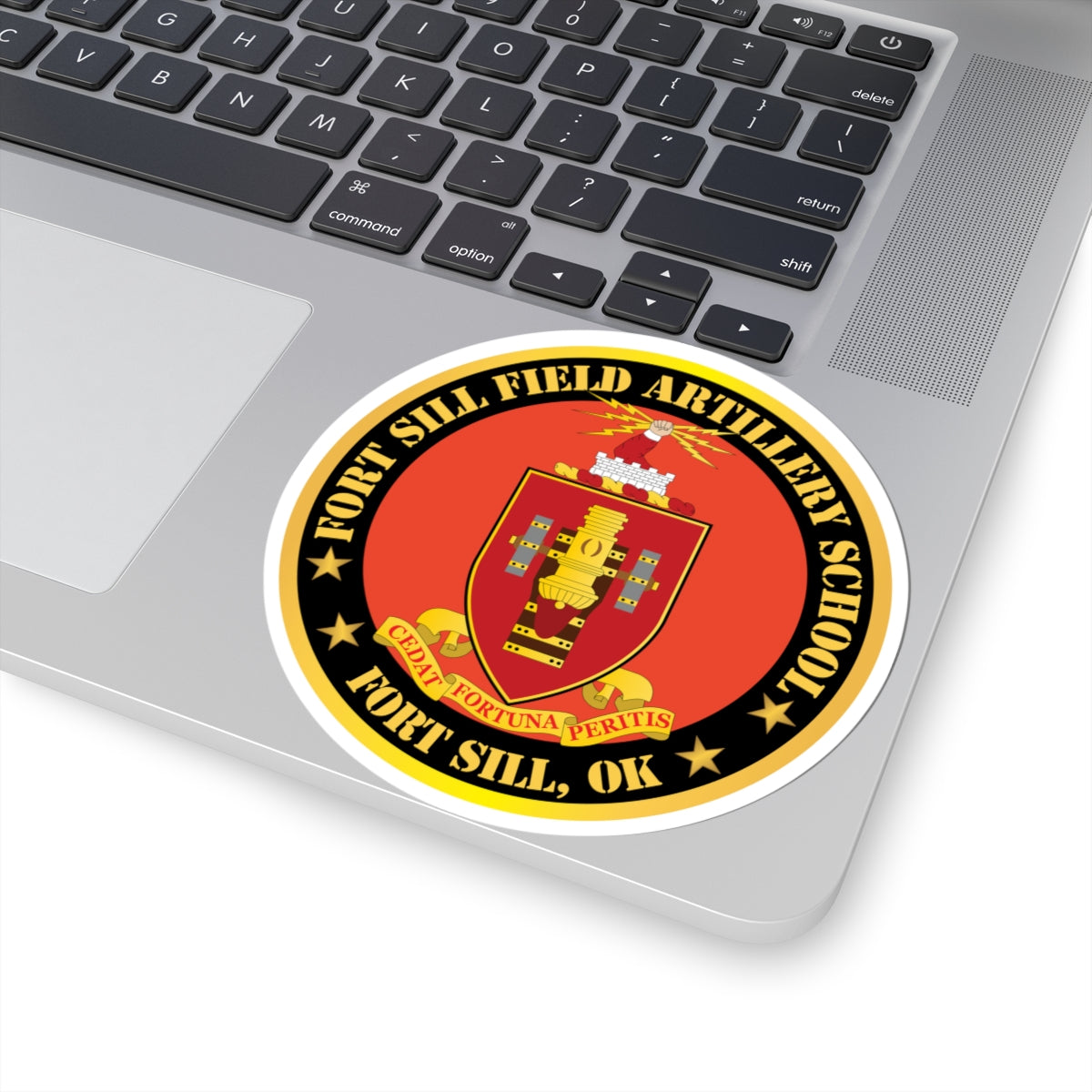 Kiss-Cut Stickers - Fort Sill Field Artillery School, COA Fort Sill, OK X 300